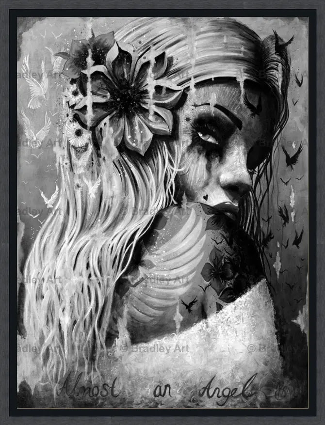 "Almost an Angel" (B&W)