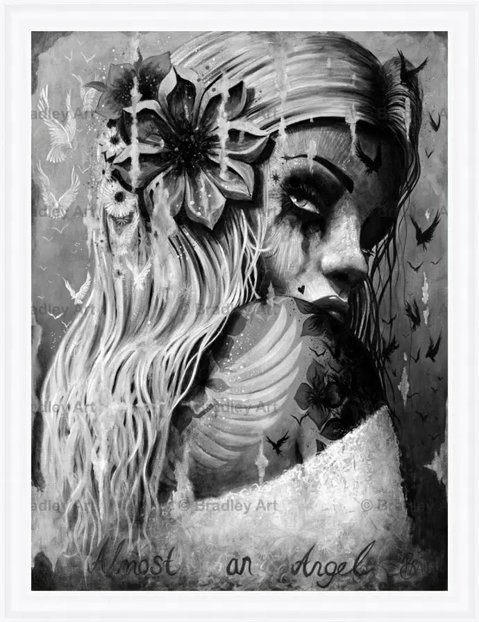 "Almost an Angel" (B&W)
