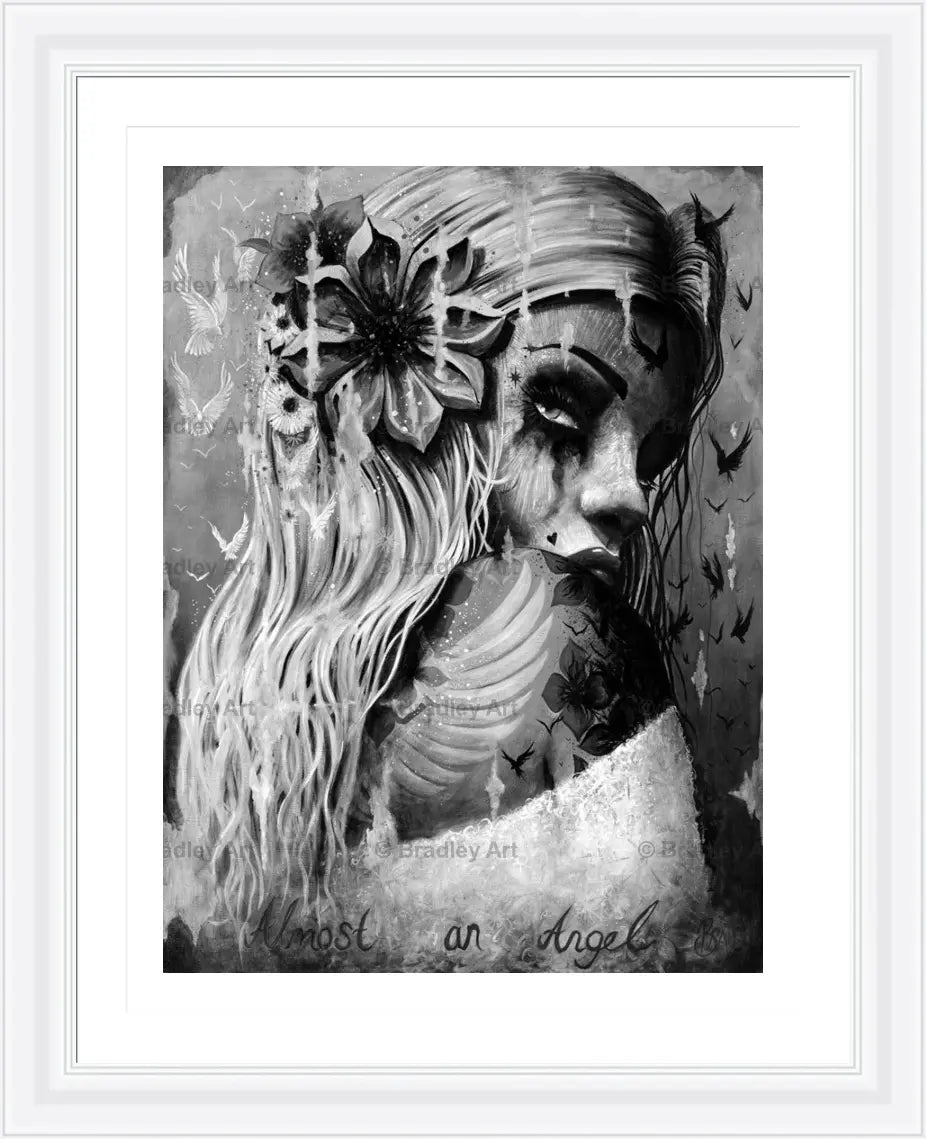 "Almost an Angel" (B&W)
