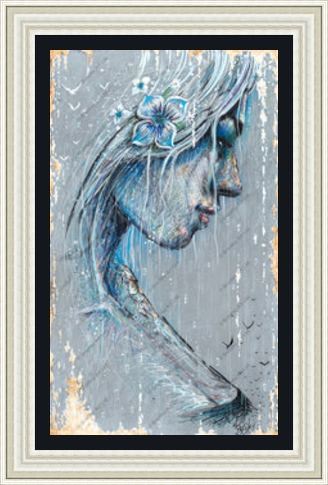 "Sorrow" (Grey) Canvas