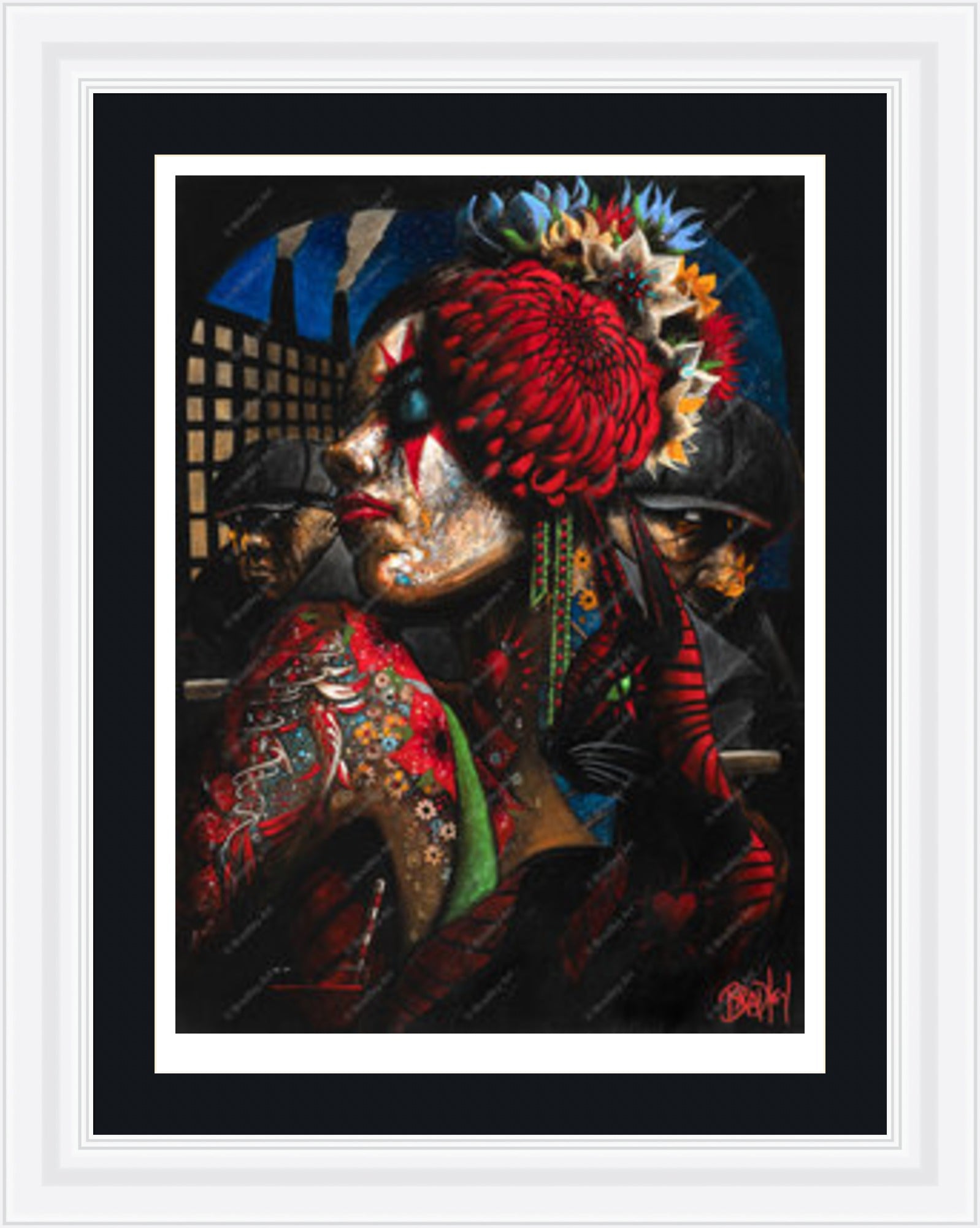 "Girl with Cat" Print
