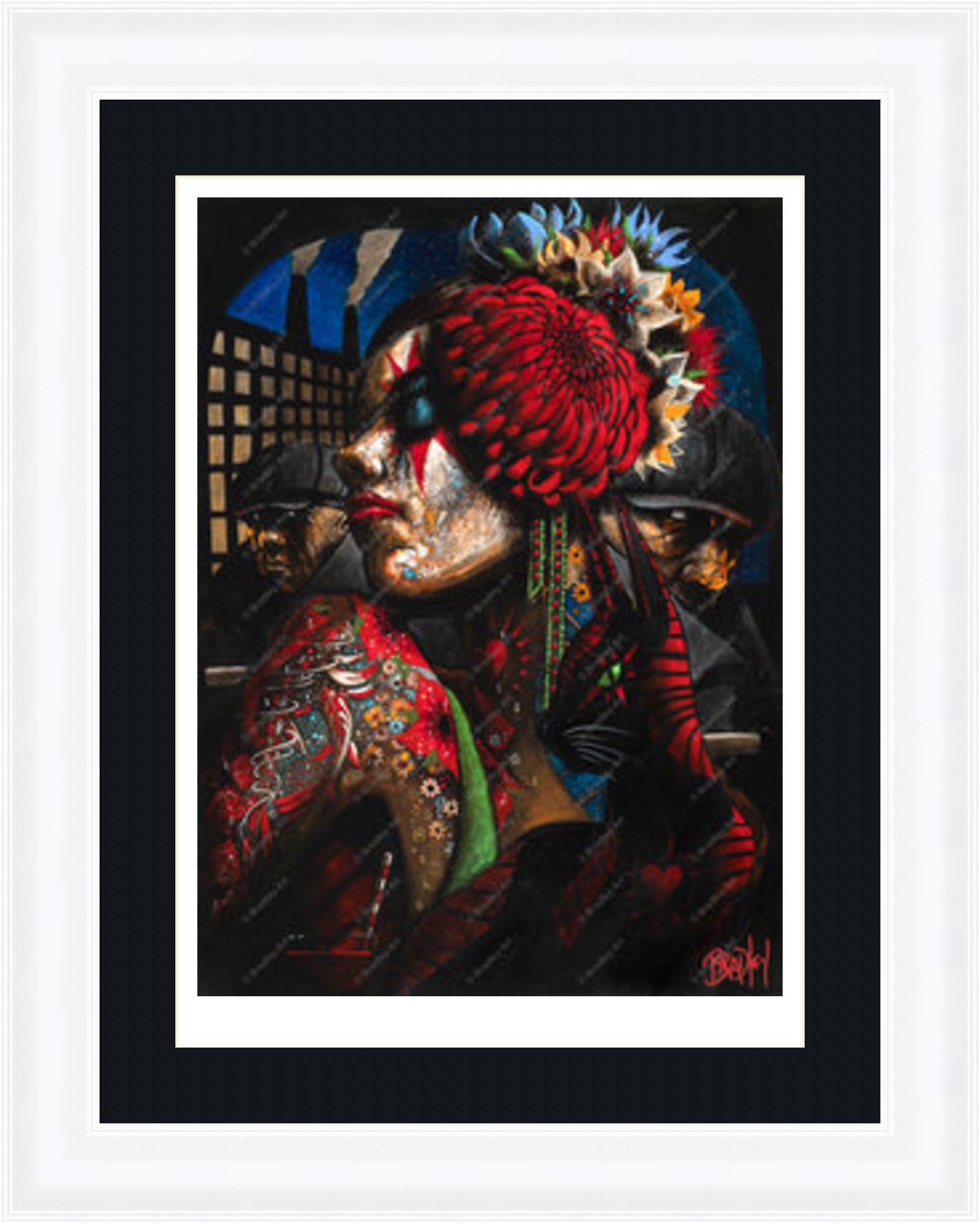 "Girl with Cat" Print