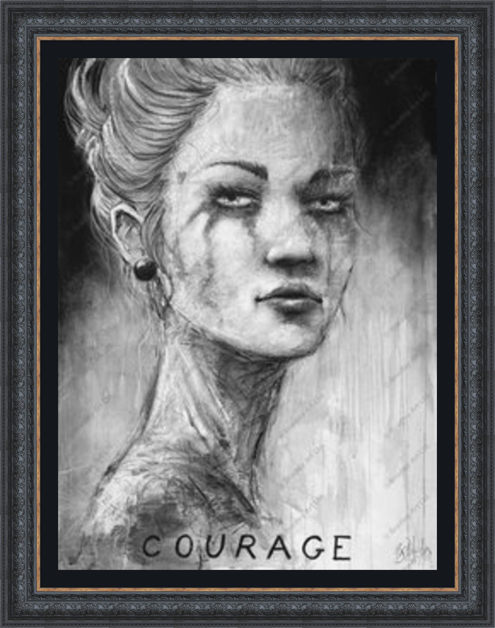 "Courage" HE Canvas