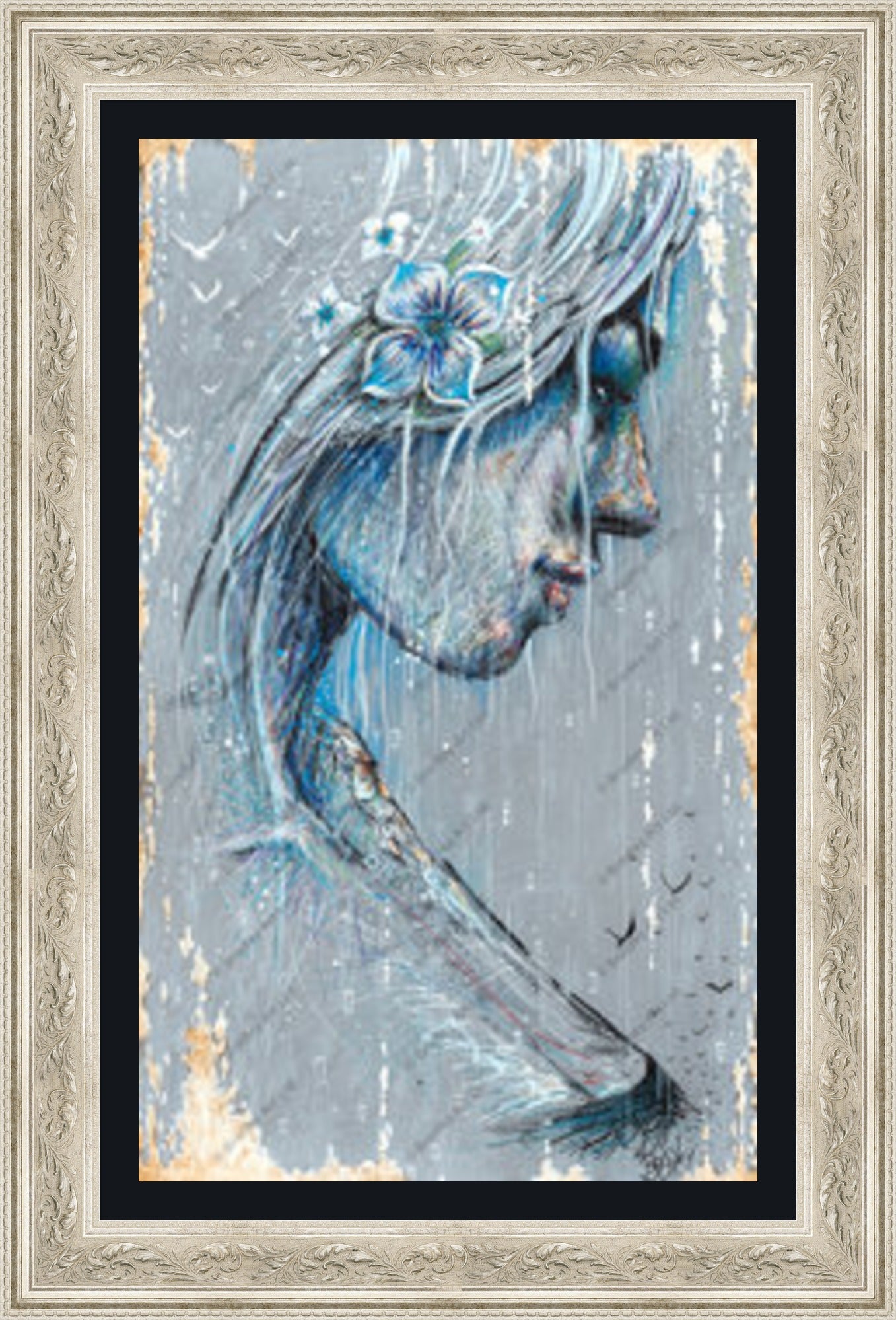 "Sorrow" (Grey) Canvas