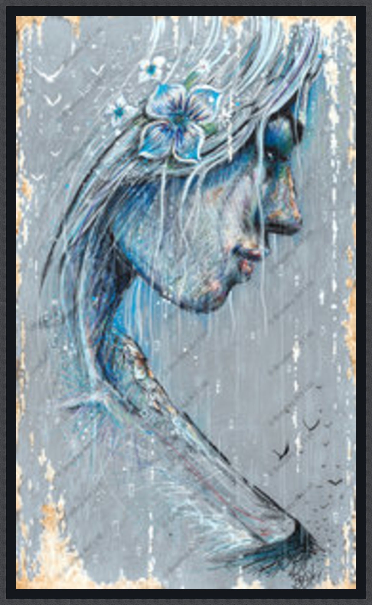 "Sorrow" (Grey) Canvas