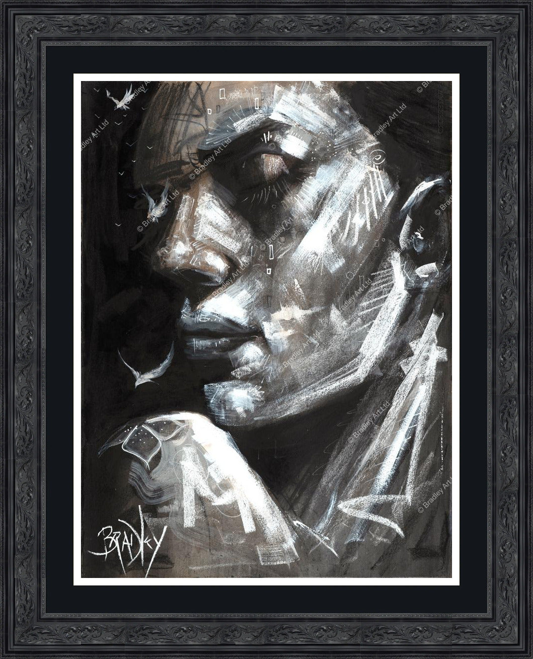 "La Femme en Noir" Canvas