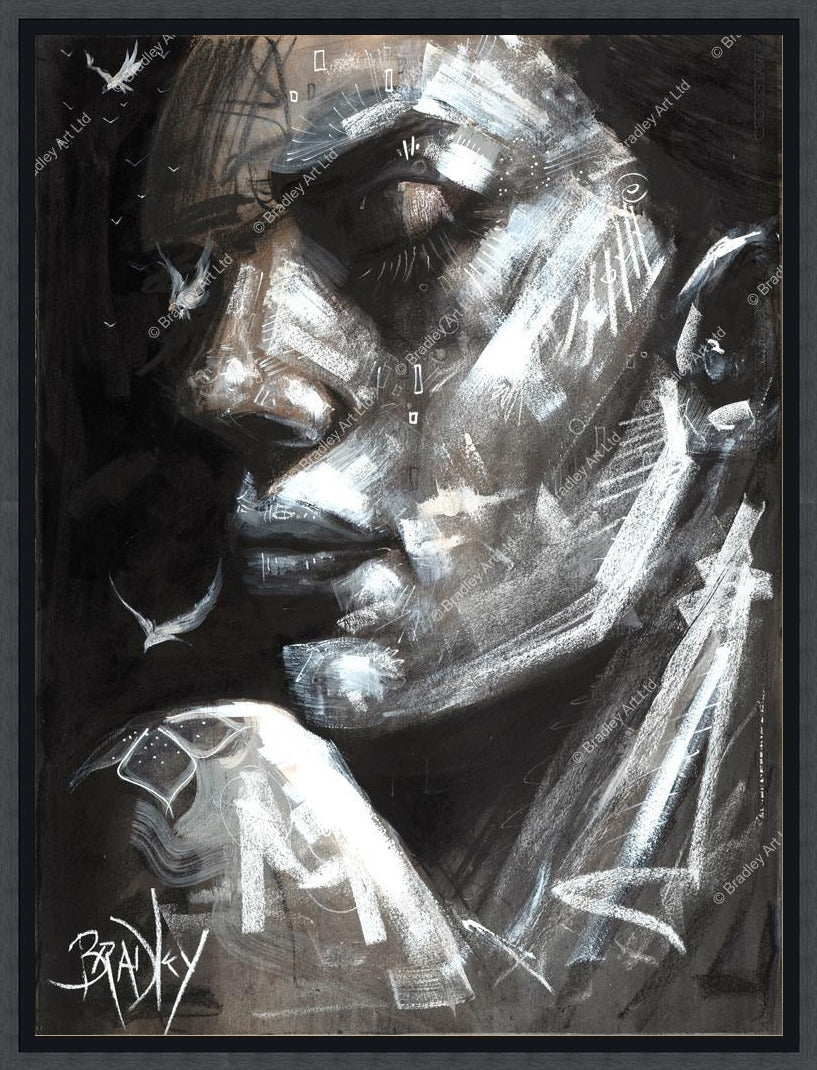 "La Femme en Noir" Canvas