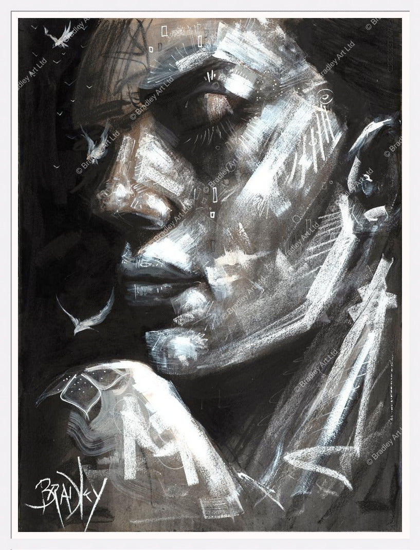 "La Femme en Noir" Canvas