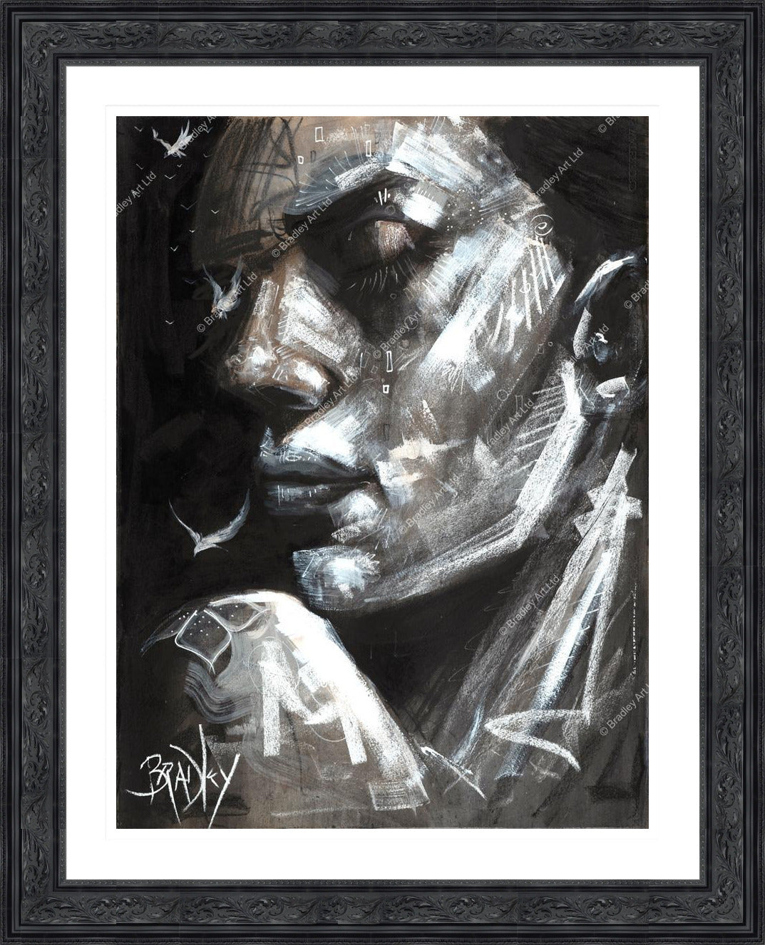 "La Femme en Noir" Canvas