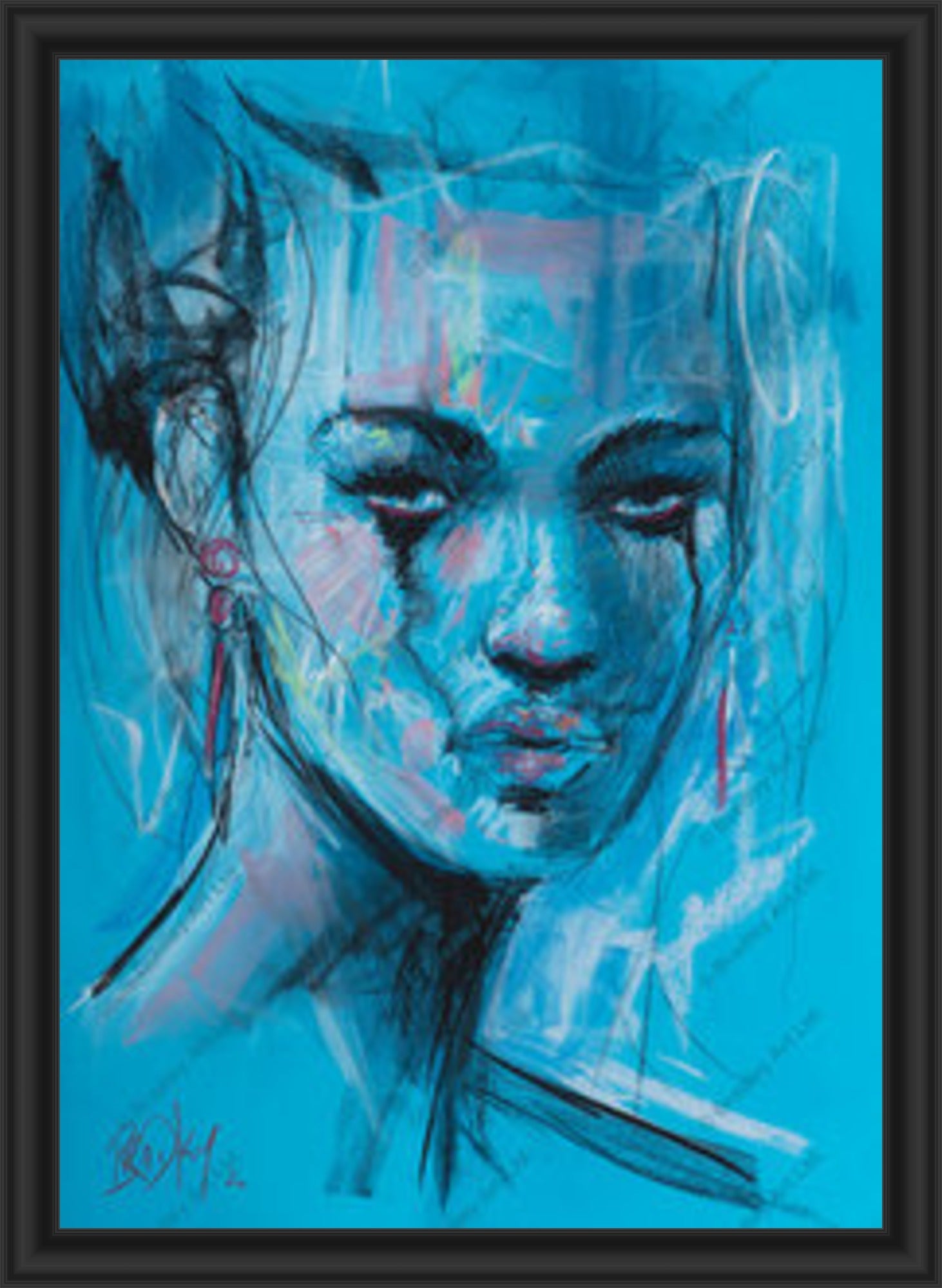 "Study II" (Blue) XL Print