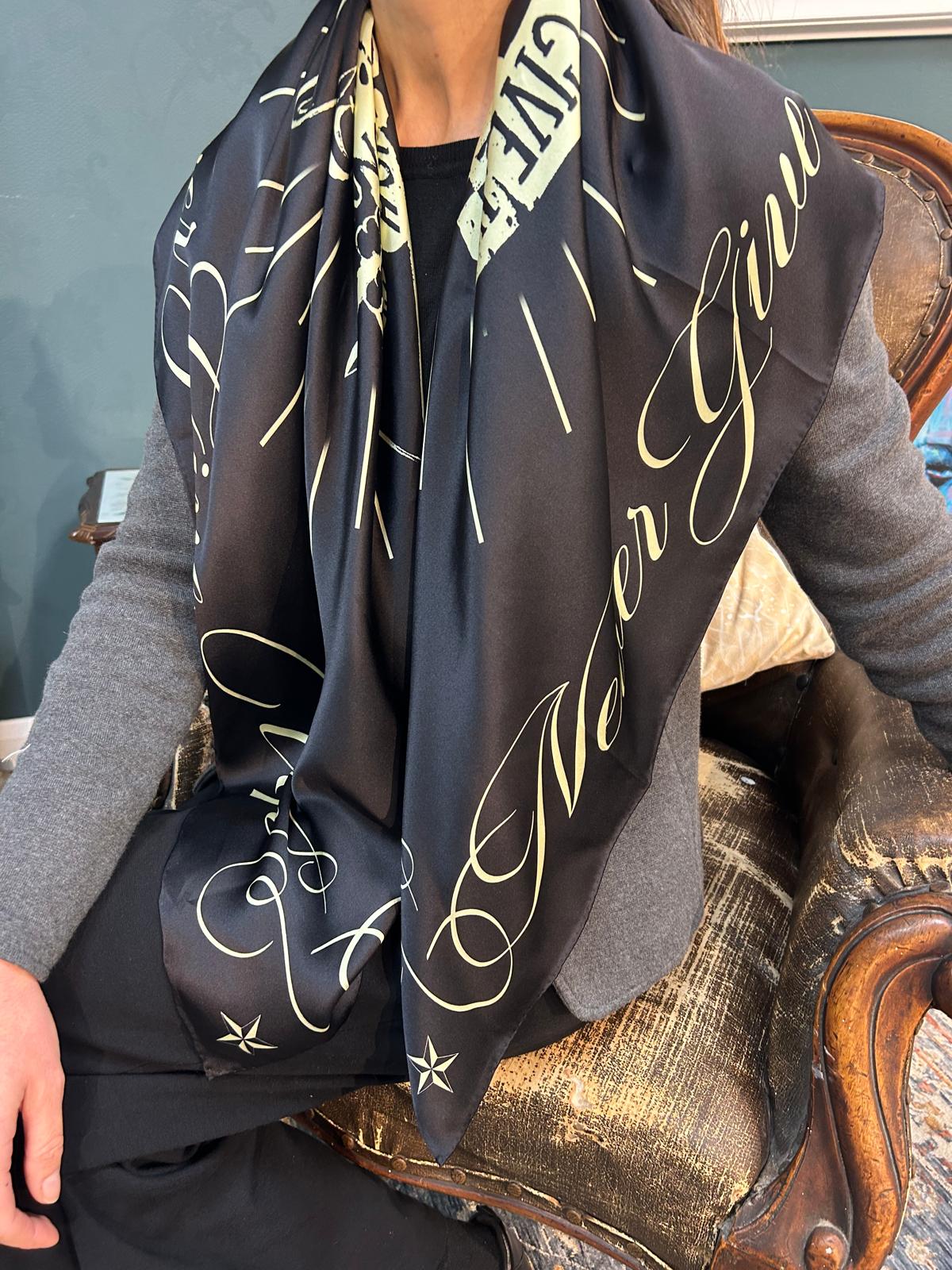"Never Give Up" Scarf