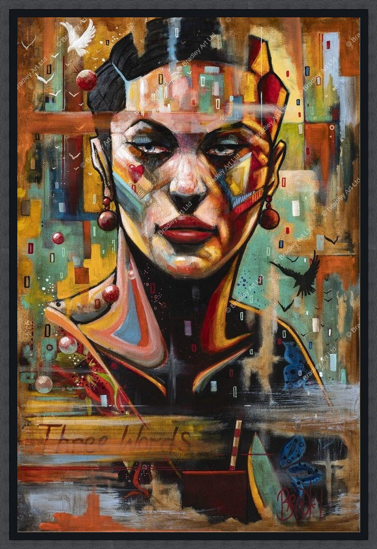 "Three Words" HE Canvas