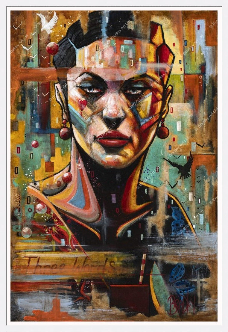 "Three Words" HE Canvas