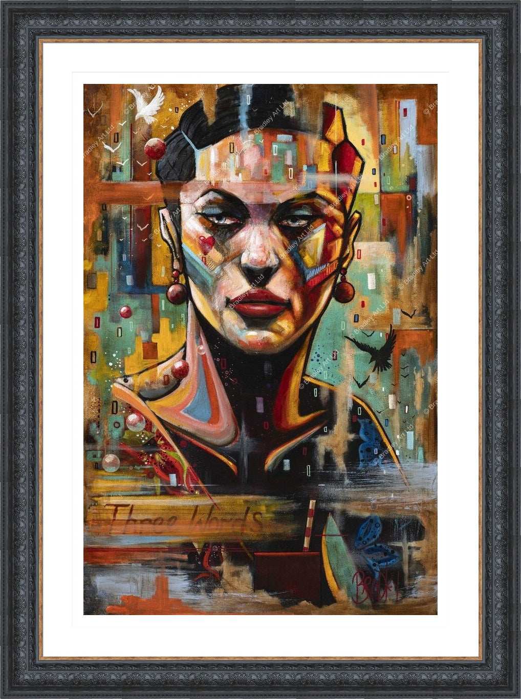 "Three Words" HE Canvas