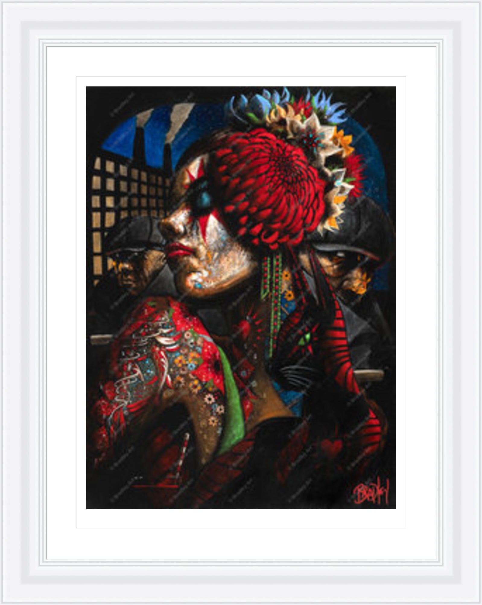 "Girl with Cat" Print