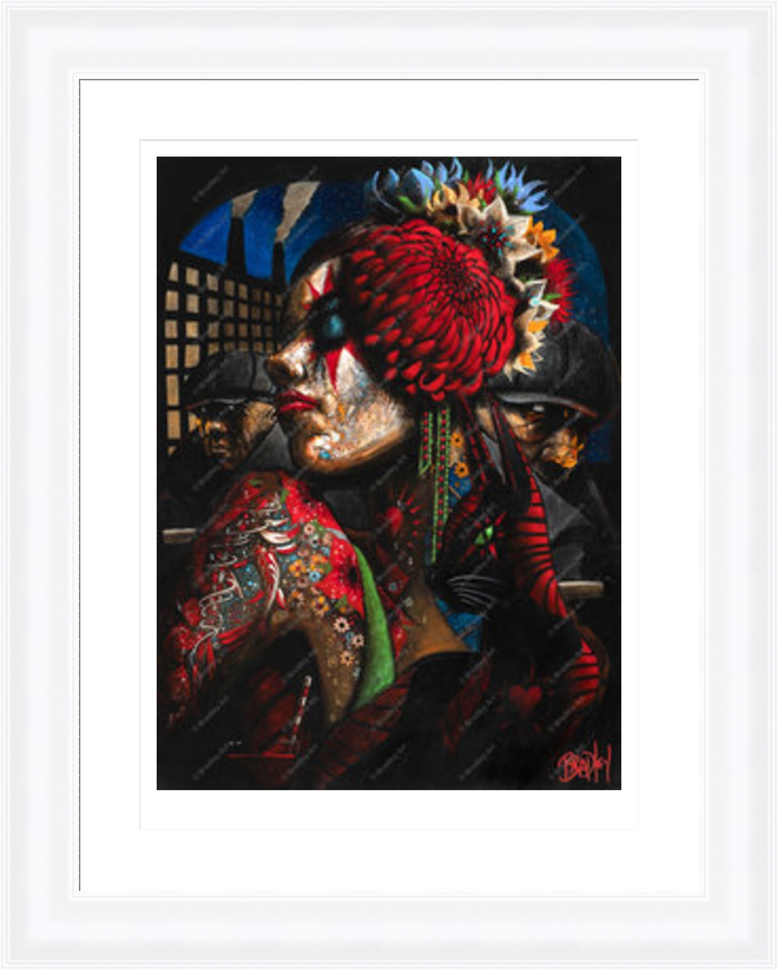 "Girl with Cat" Print