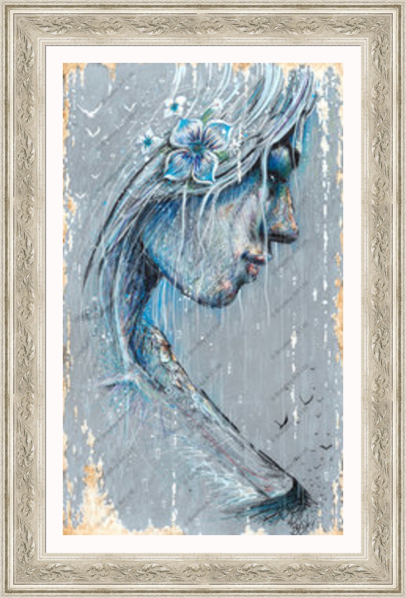 "Sorrow" (Grey) Canvas