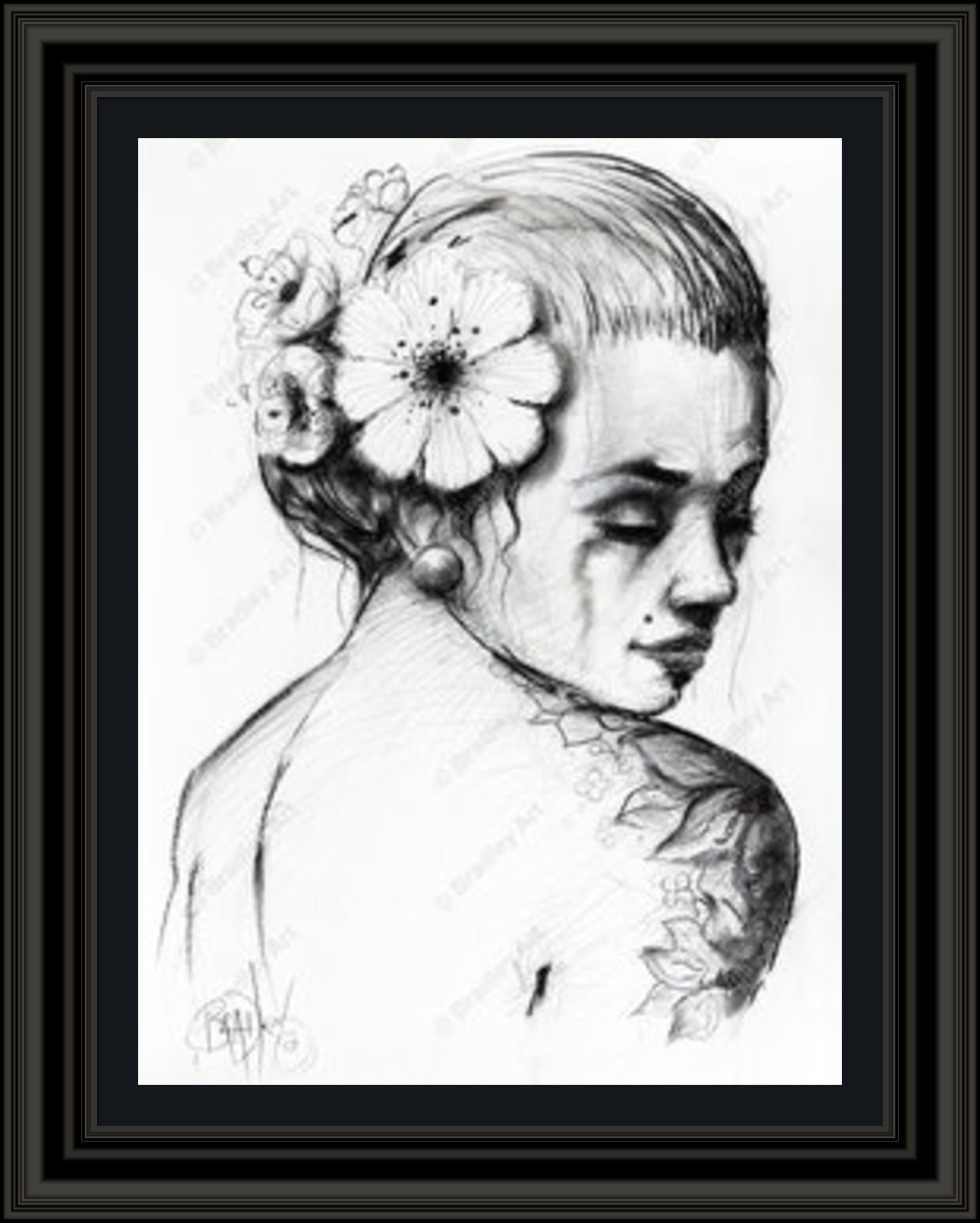 "Study I" (B&W) Canvas