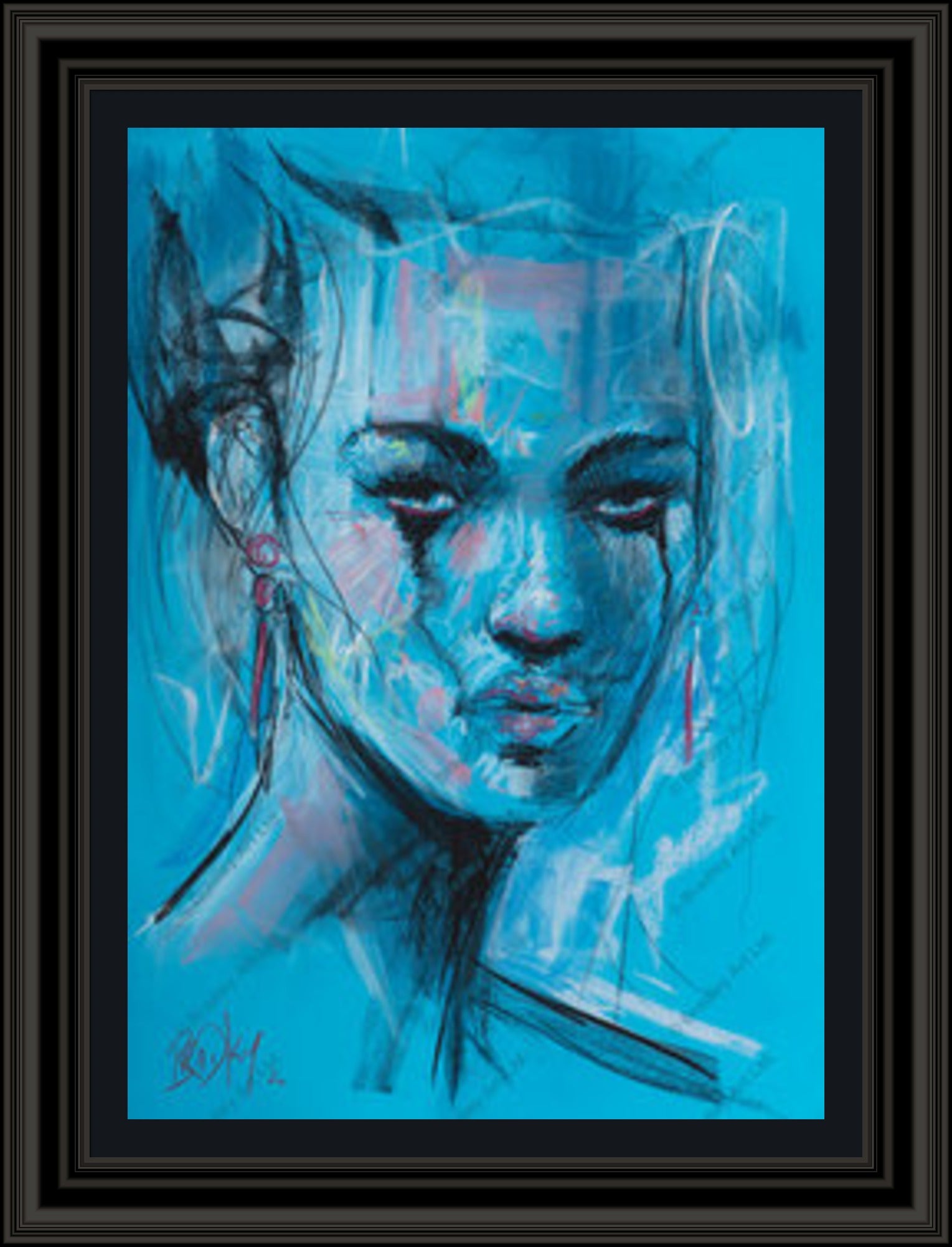 "Study II" (Blue) Canvas