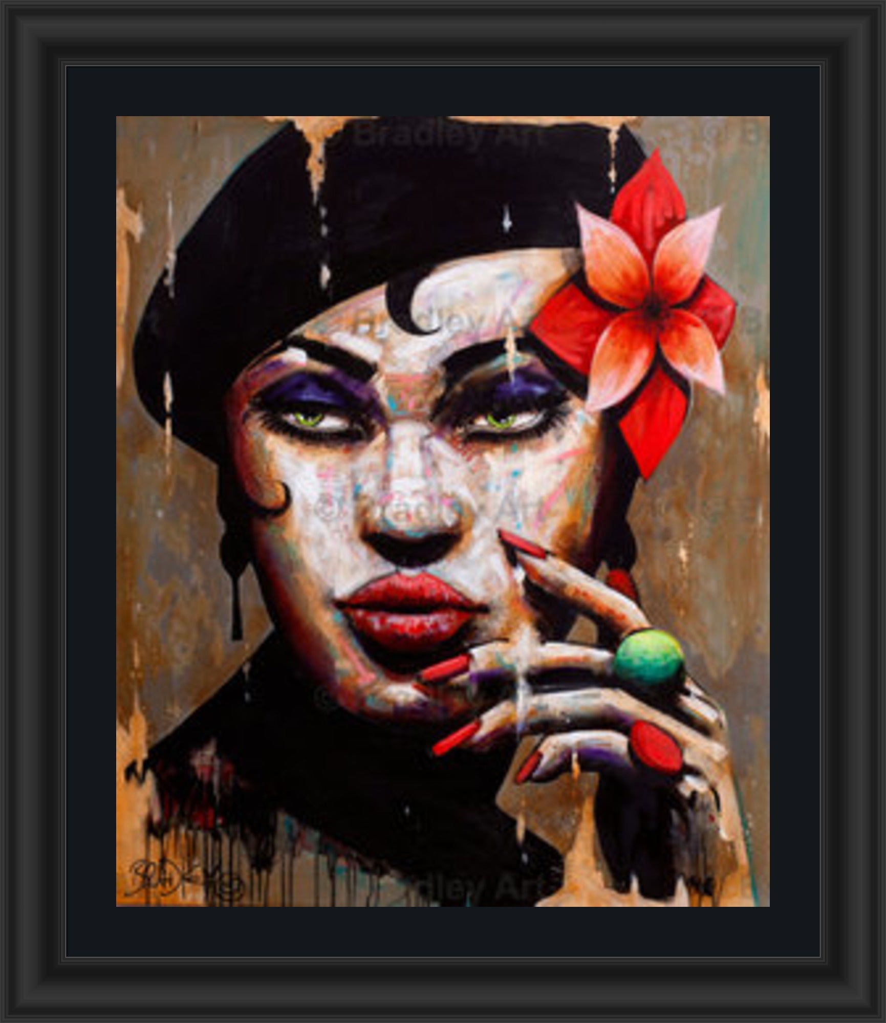 "La Femme en Noir" Canvas