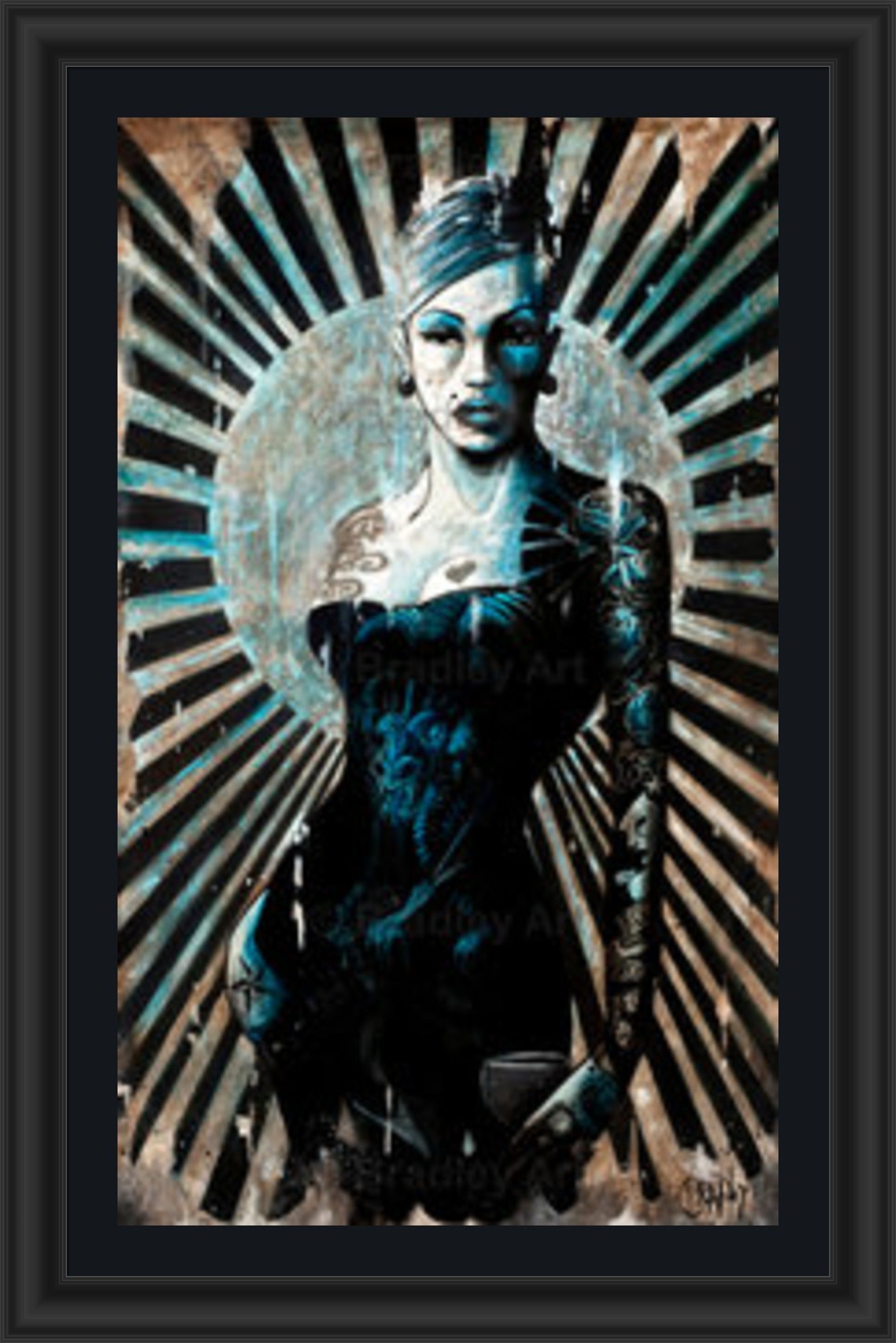 "La Femme Bleue" Canvas