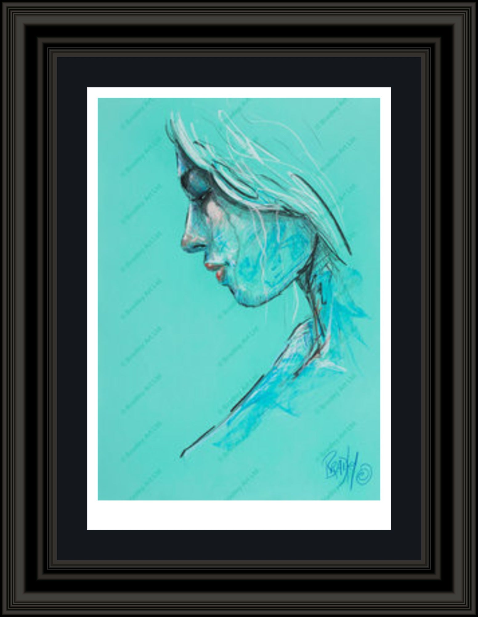 "Study III" (Green) Print