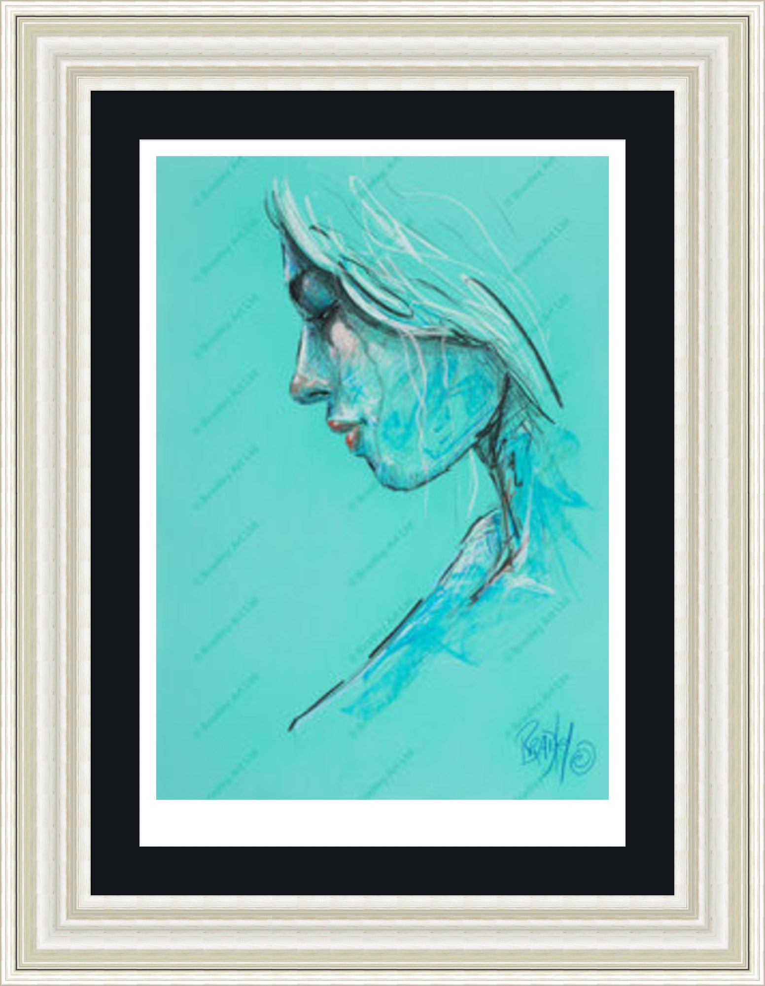 "Study III" (Green) Print