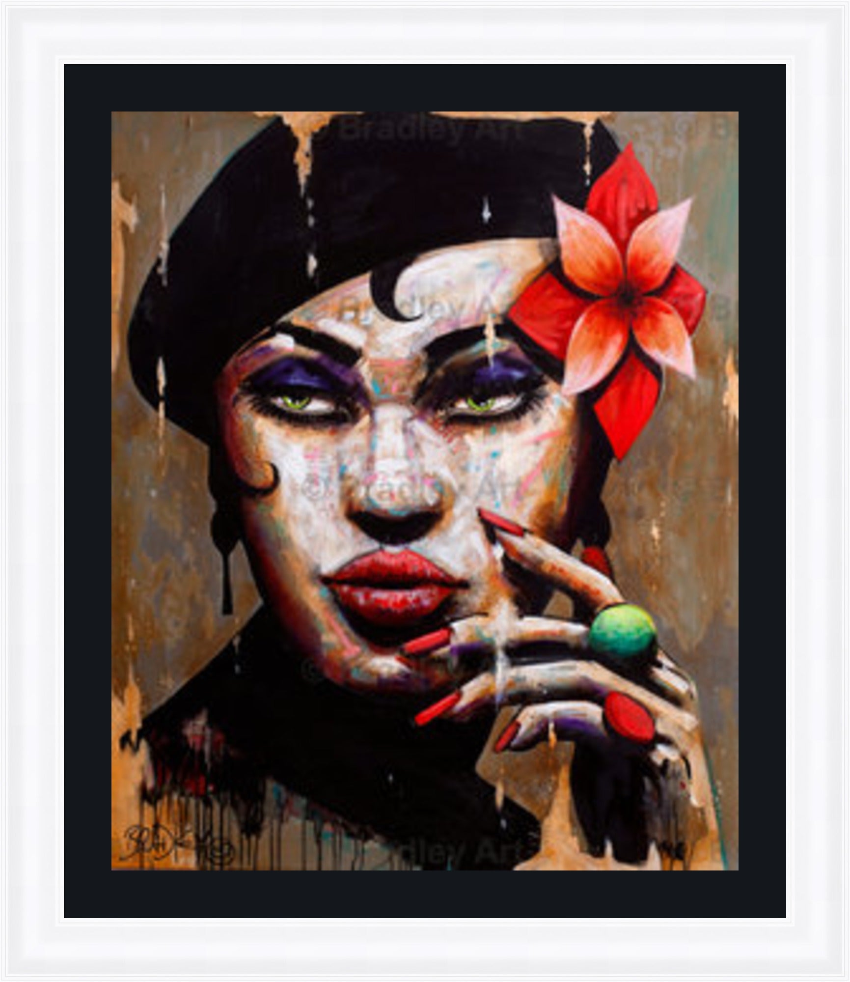 "La Femme en Noir" Canvas