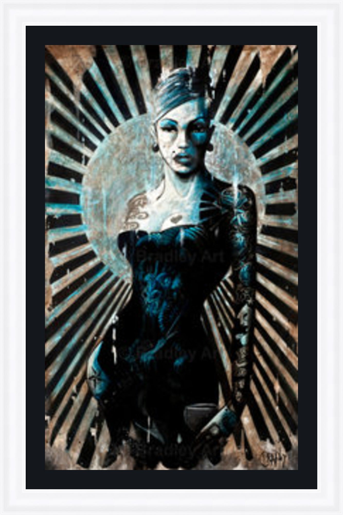 "La Femme Bleue" Canvas