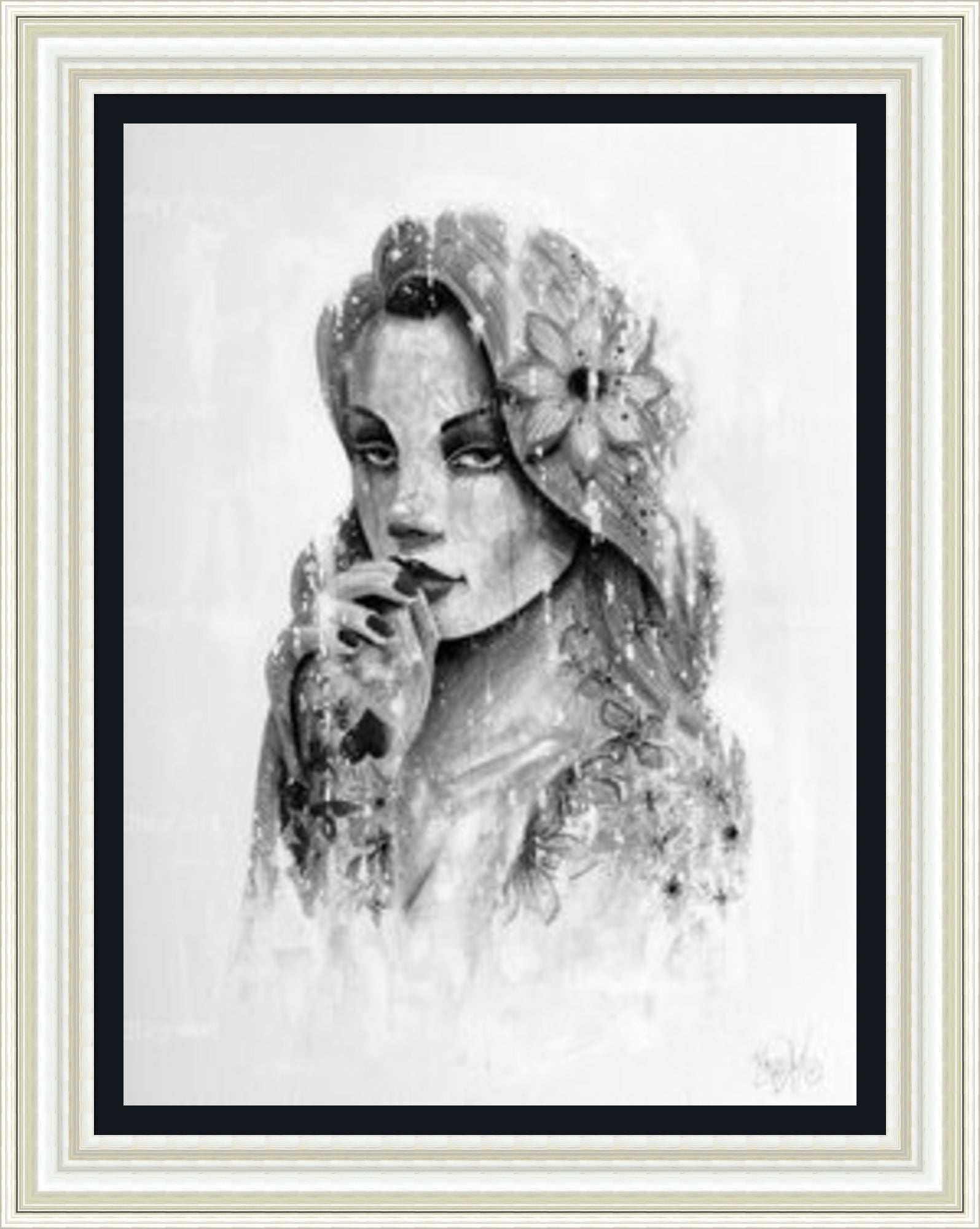 "Serenity" (B&W) HE Canvas