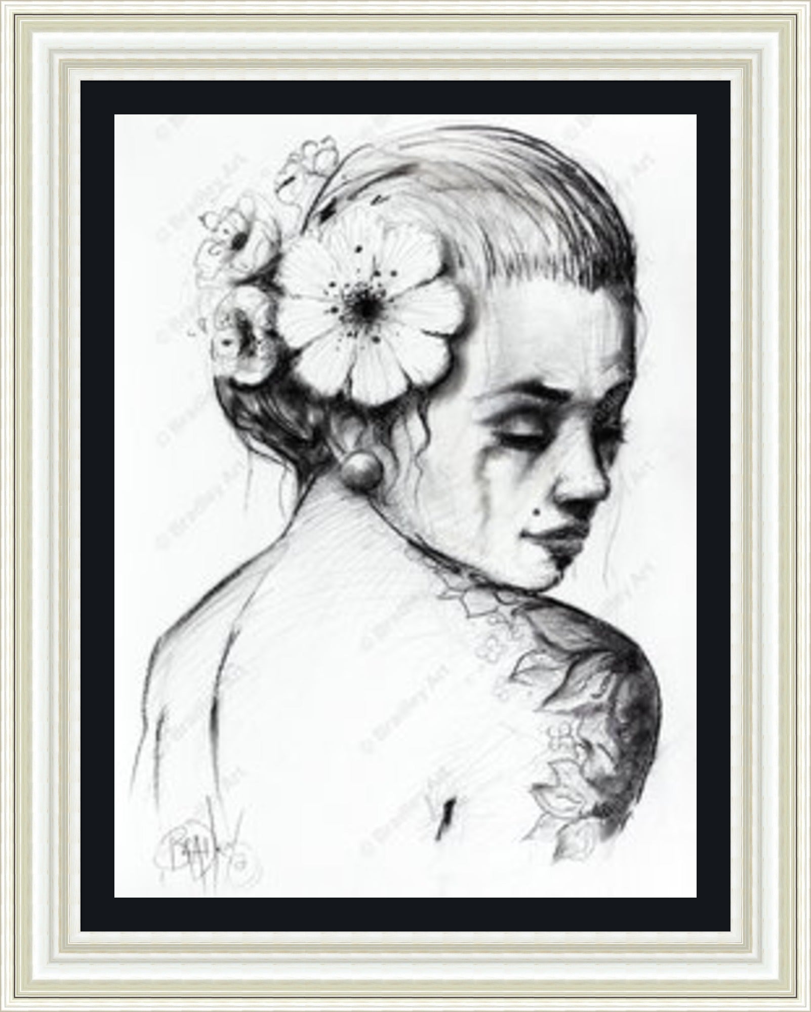 "Study I" (B&W) Canvas