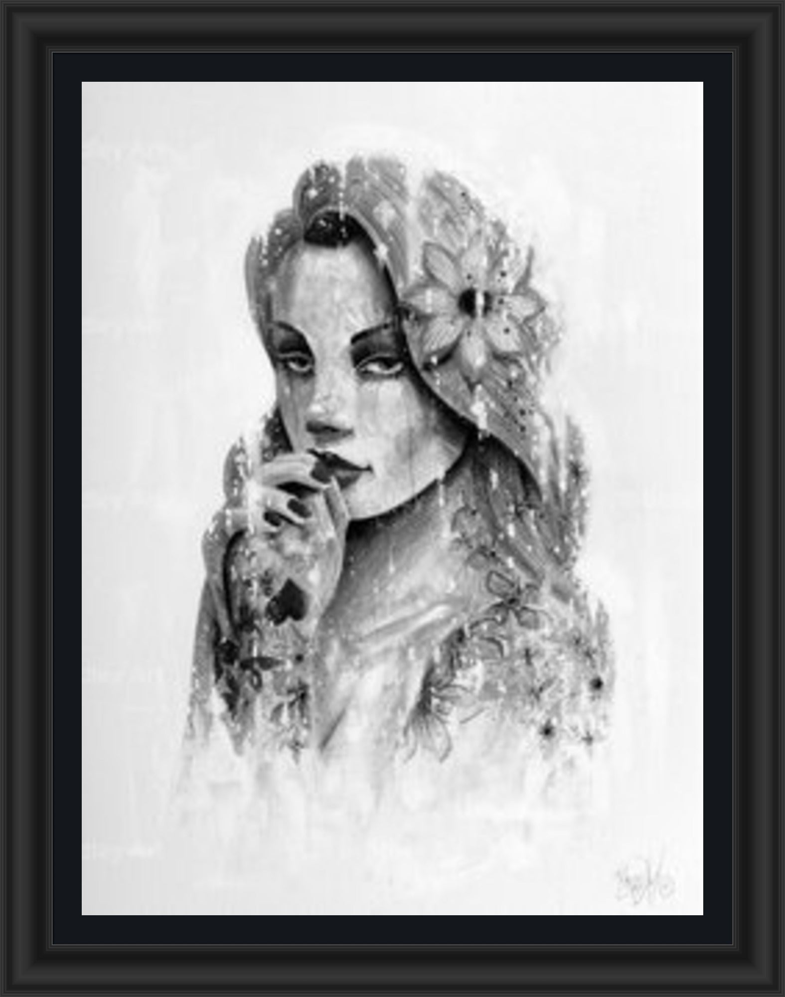 "Serenity" (B&W) HE Canvas