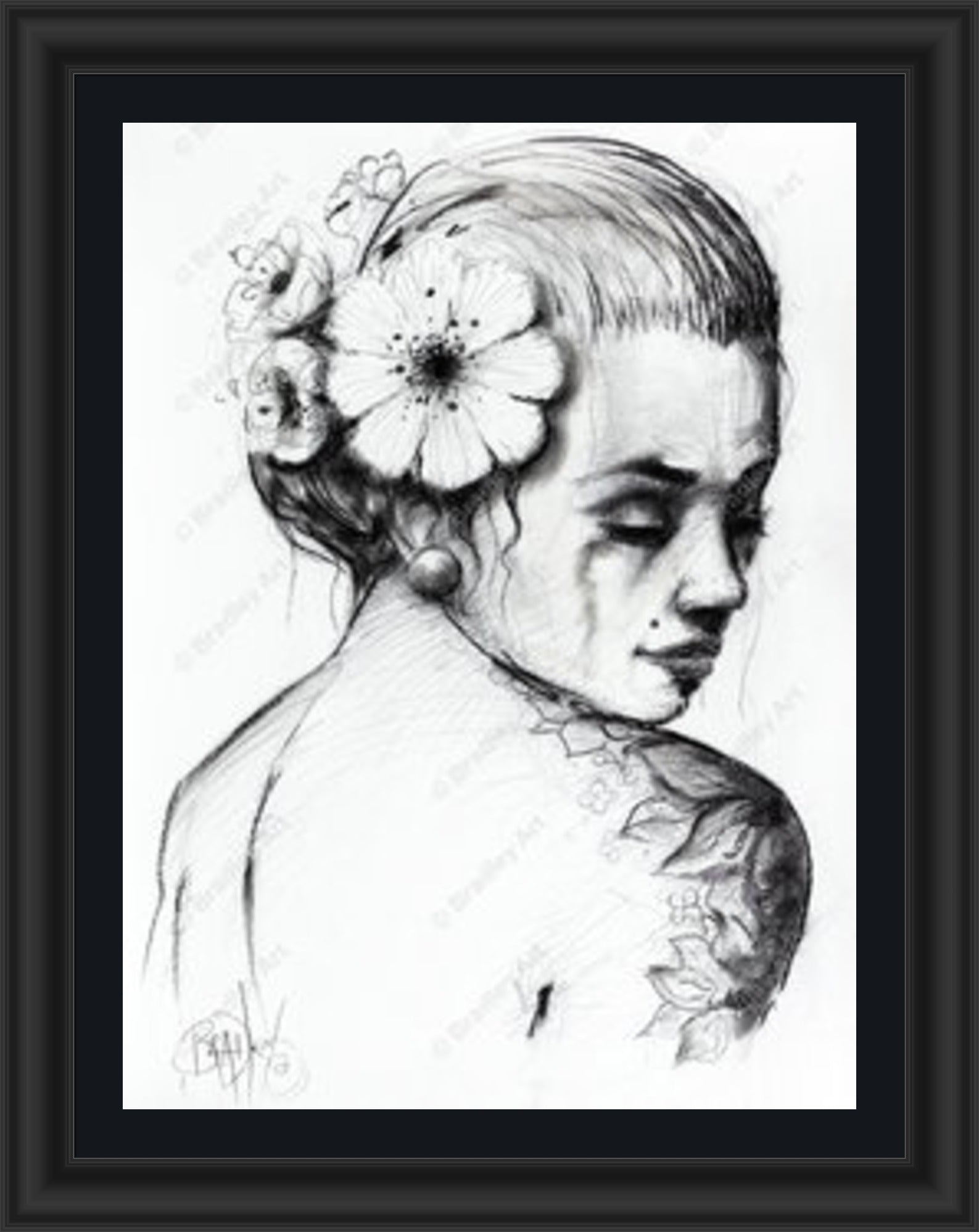 "Study I" (B&W) Canvas