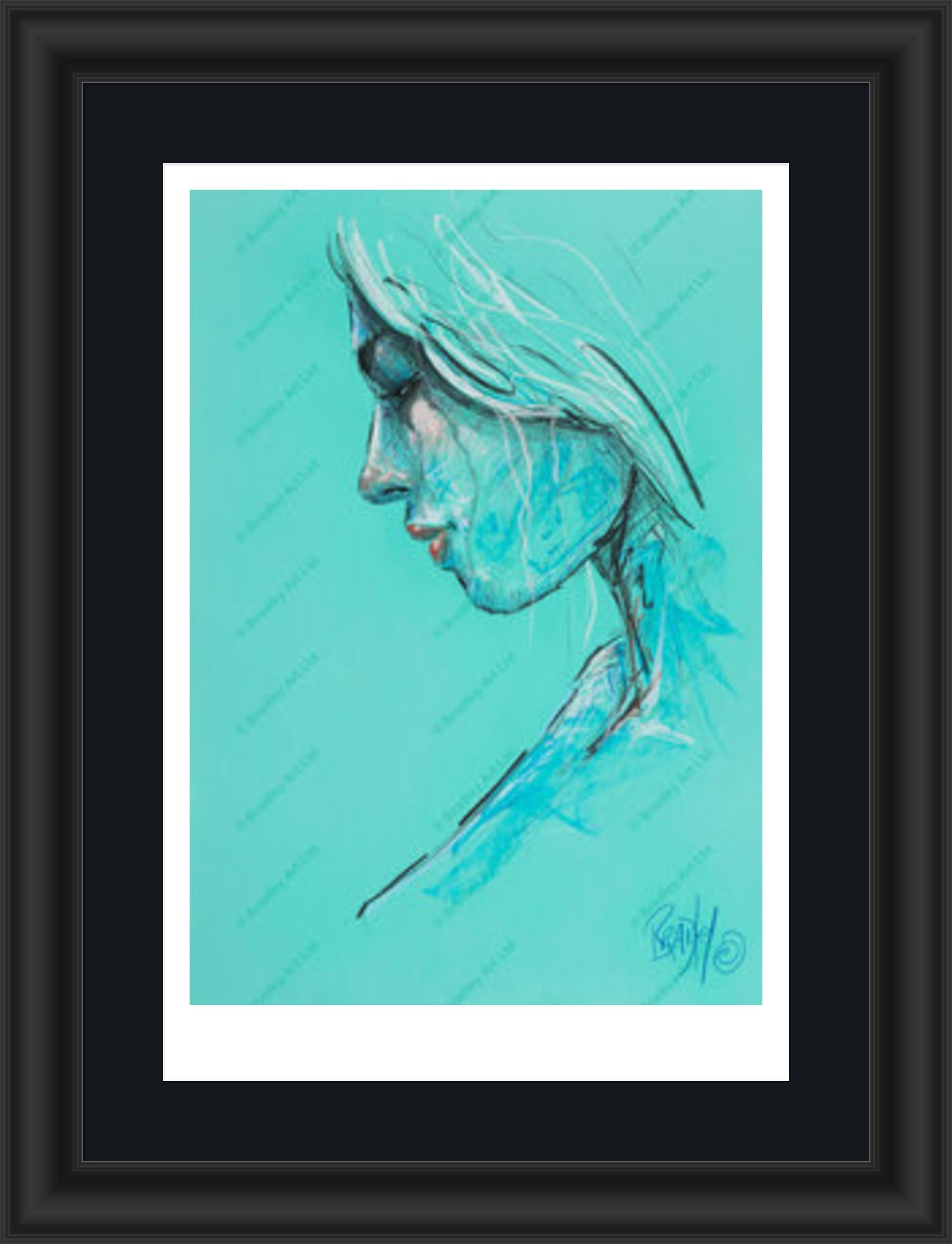 "Study III" (Green) Print