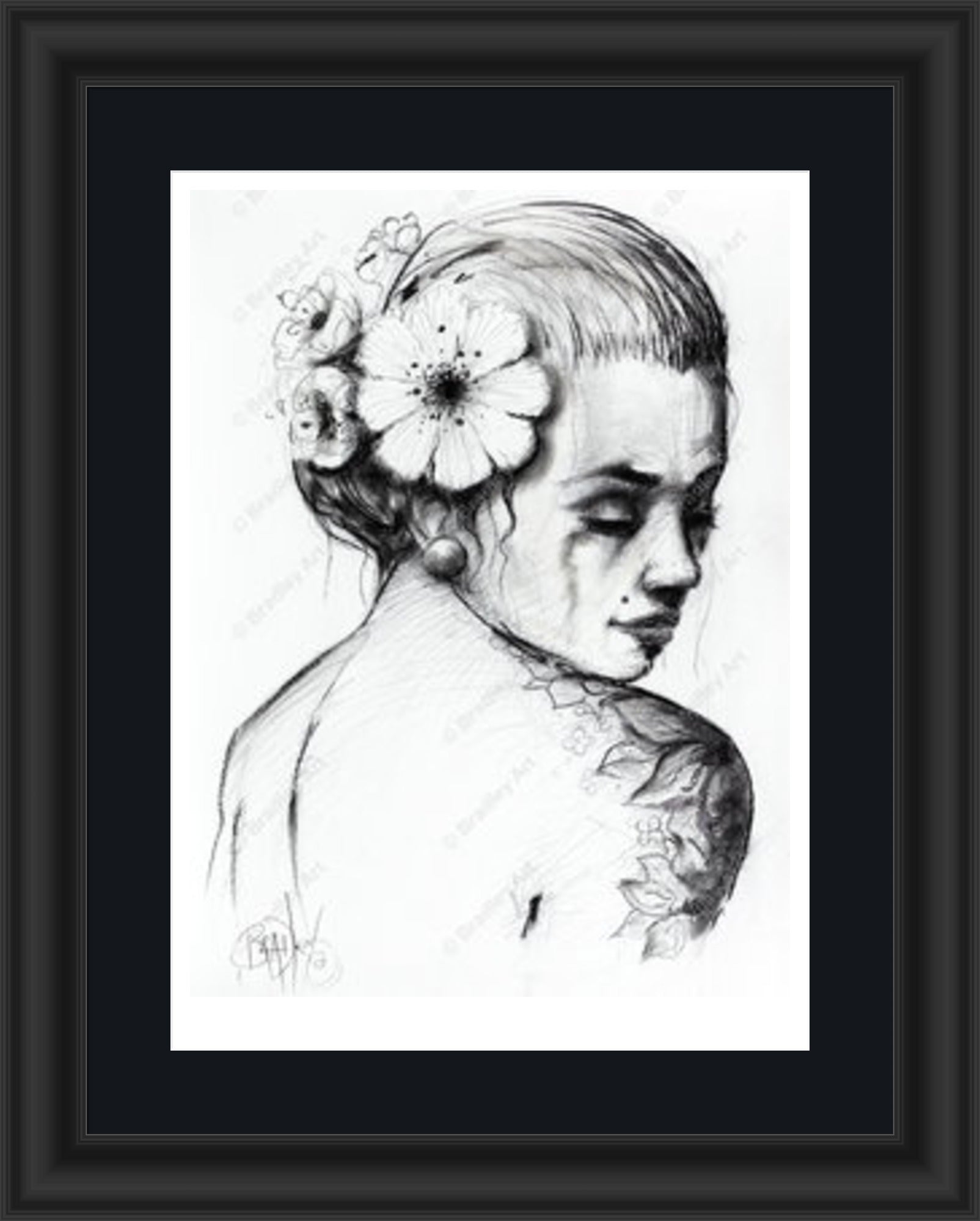 "Study I" (B&W) Print