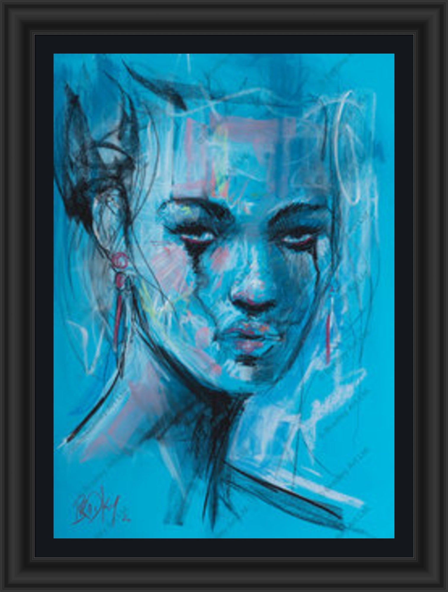 "Study II" (Blue) Canvas