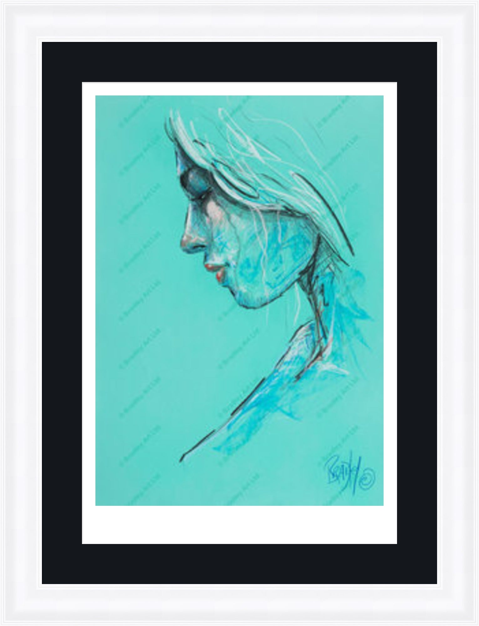 "Study III" (Green) Print