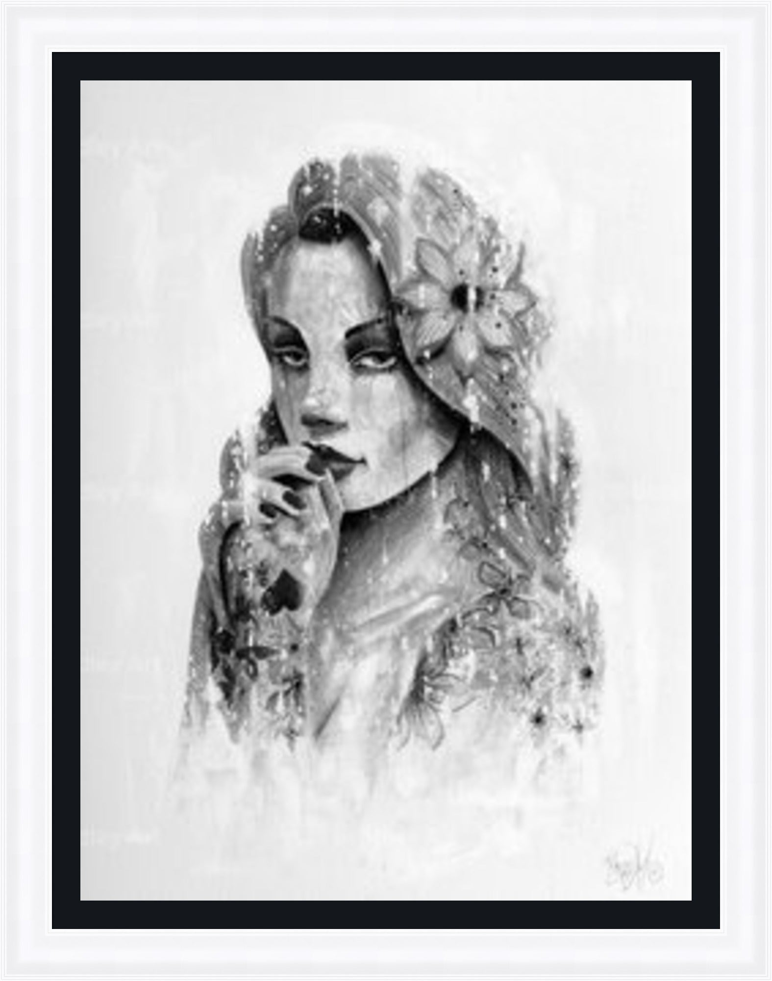 "Serenity" (B&W) HE Canvas