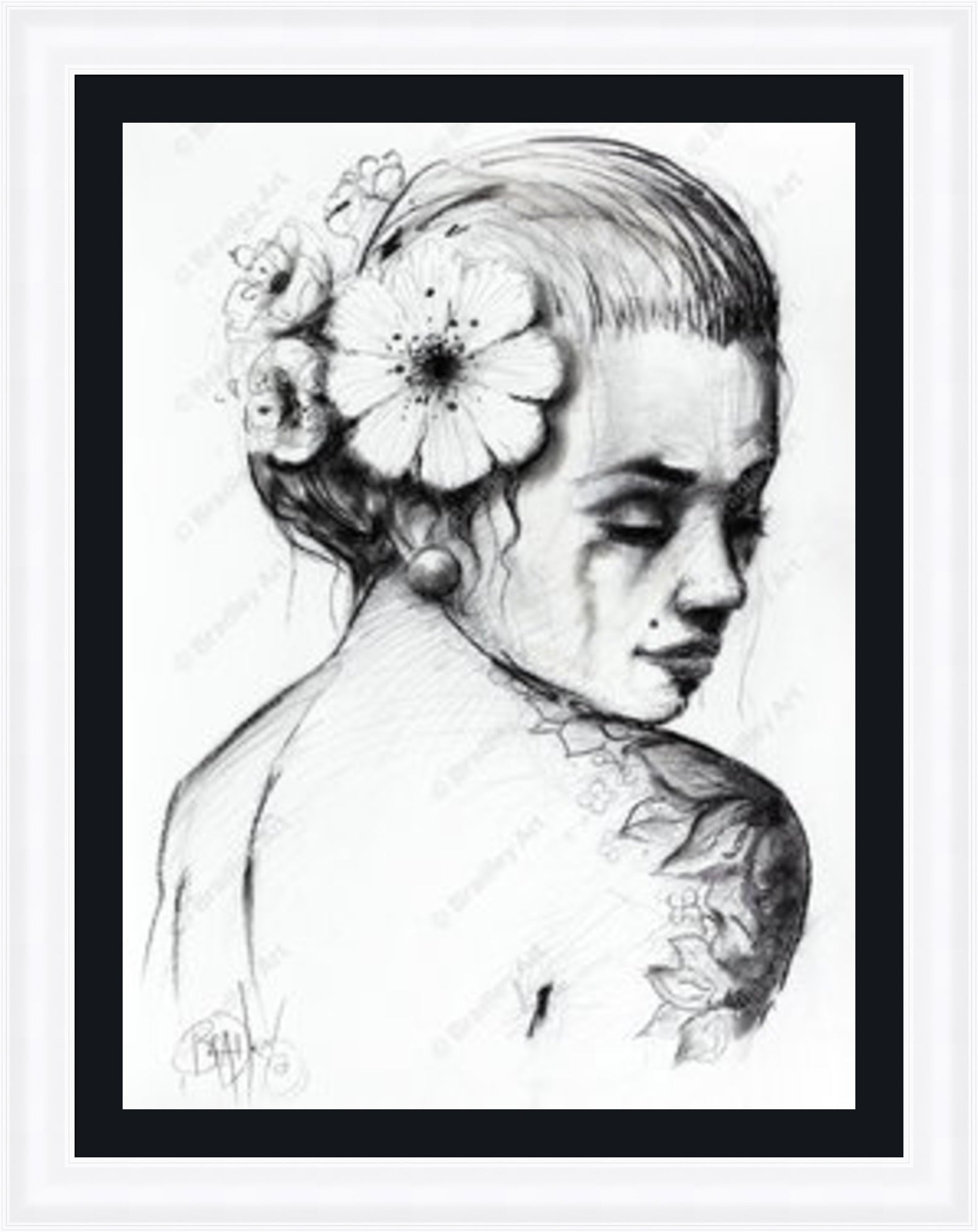 "Study I" (B&W) Canvas