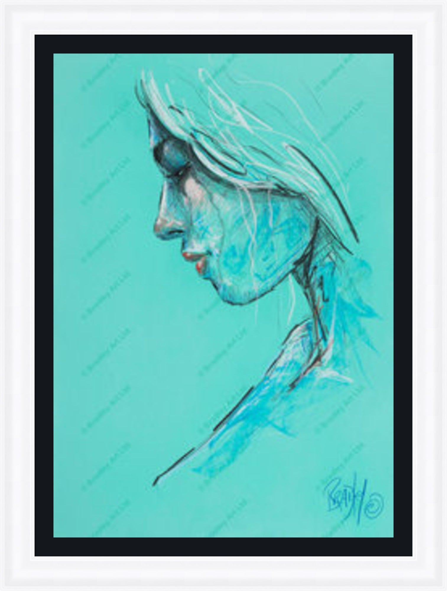 "Study III" (Green) Canvas