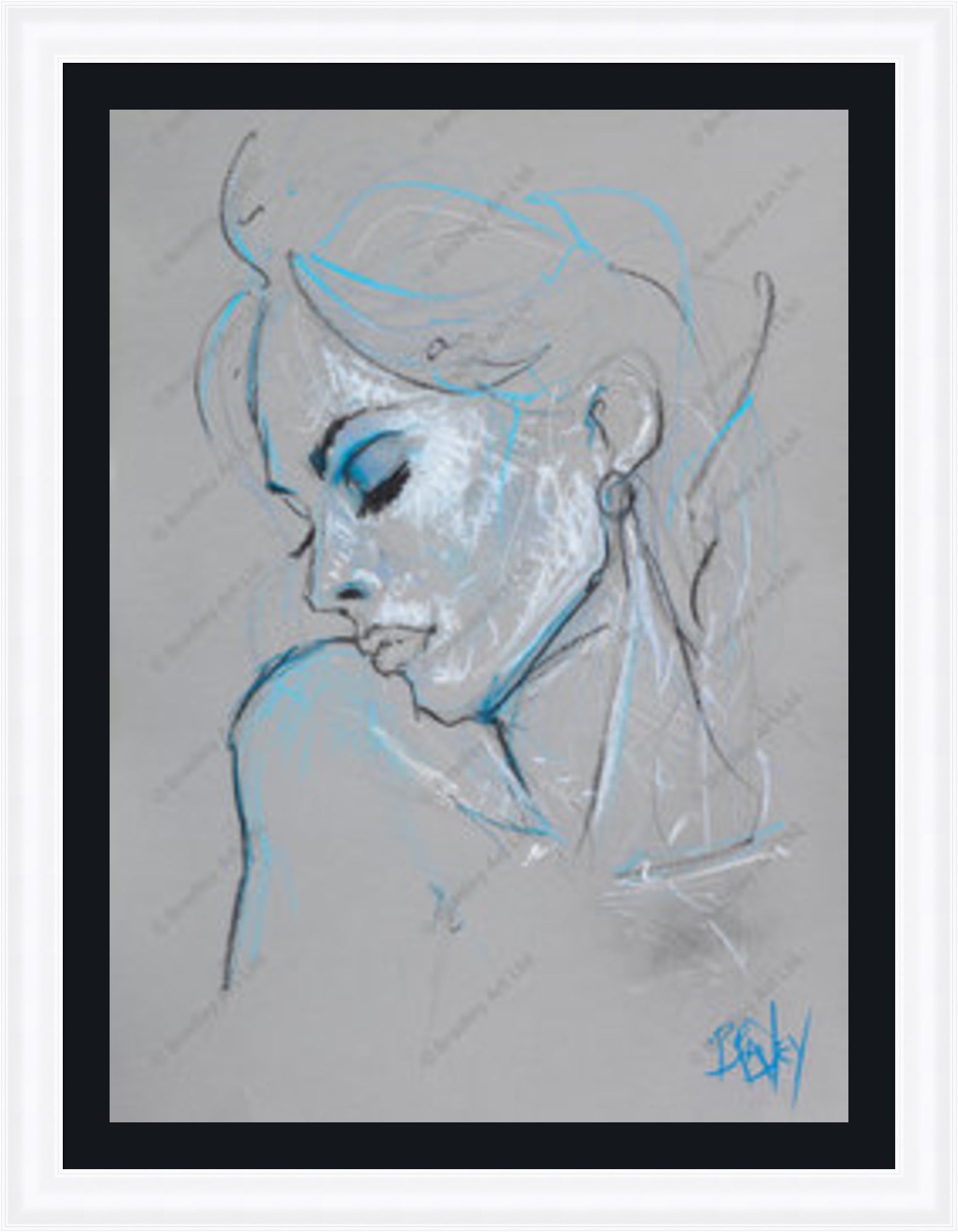 "Study I" (Grey) HE Canvas