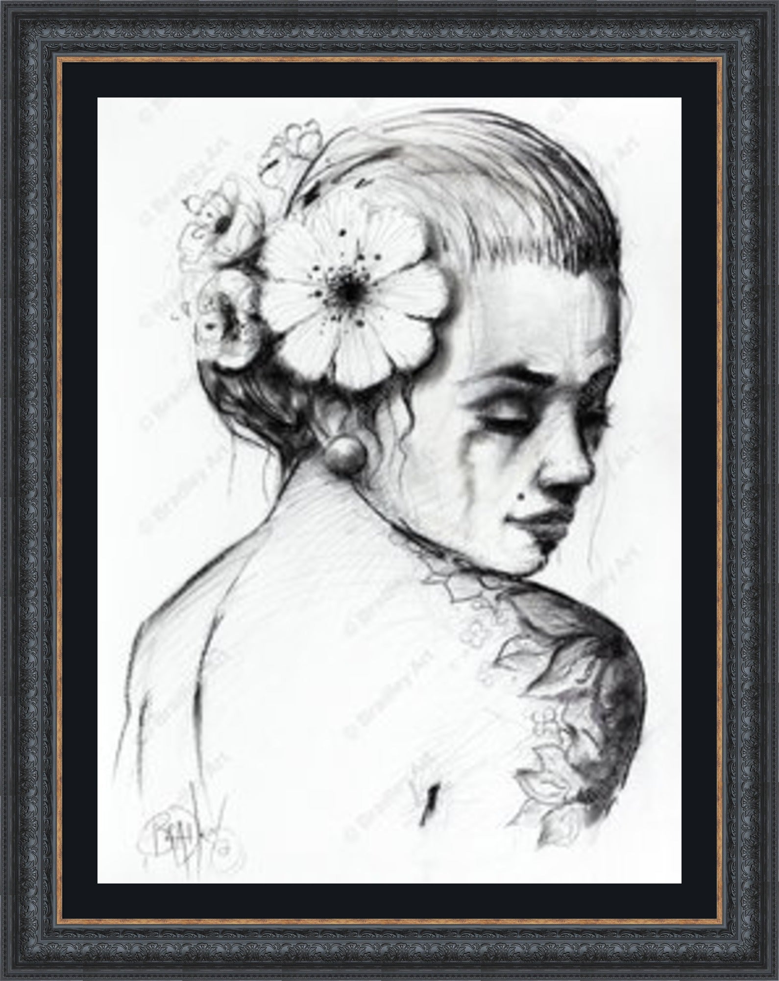 "Study I" (B&W) Canvas