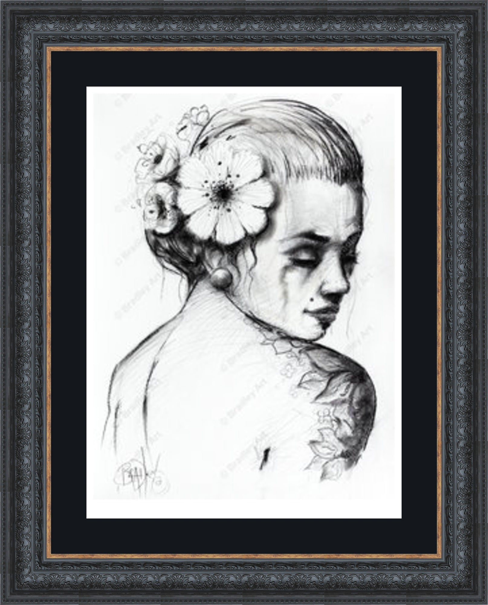 "Study I" (B&W) Print