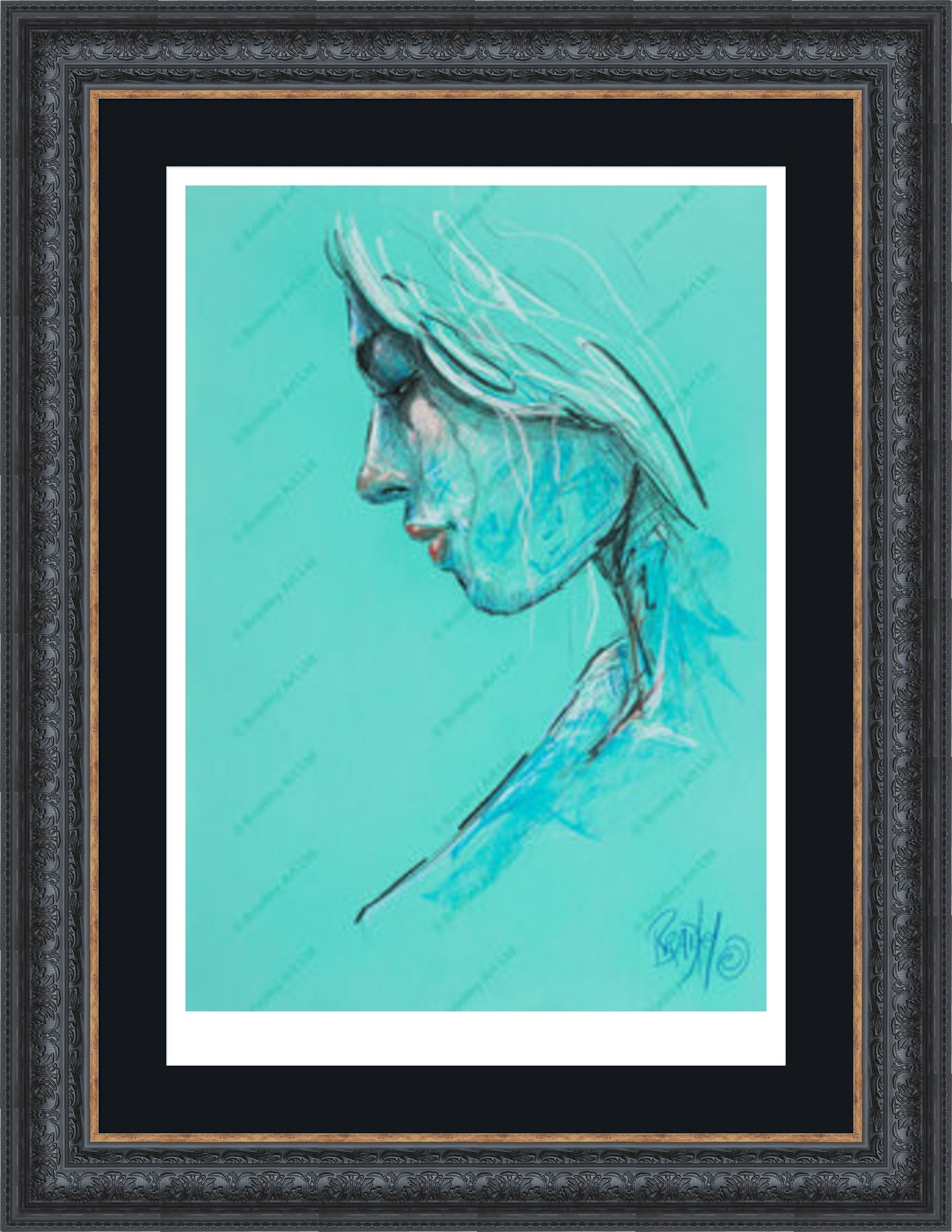 "Study III" (Green) Print