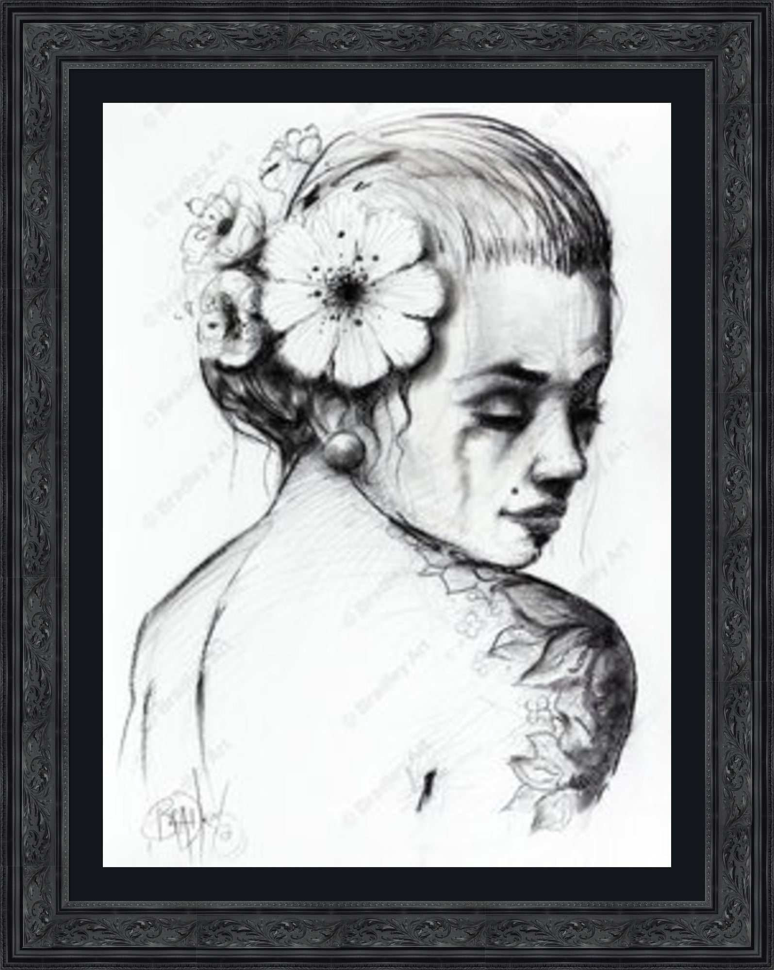 "Study I" (B&W) HE Canvas