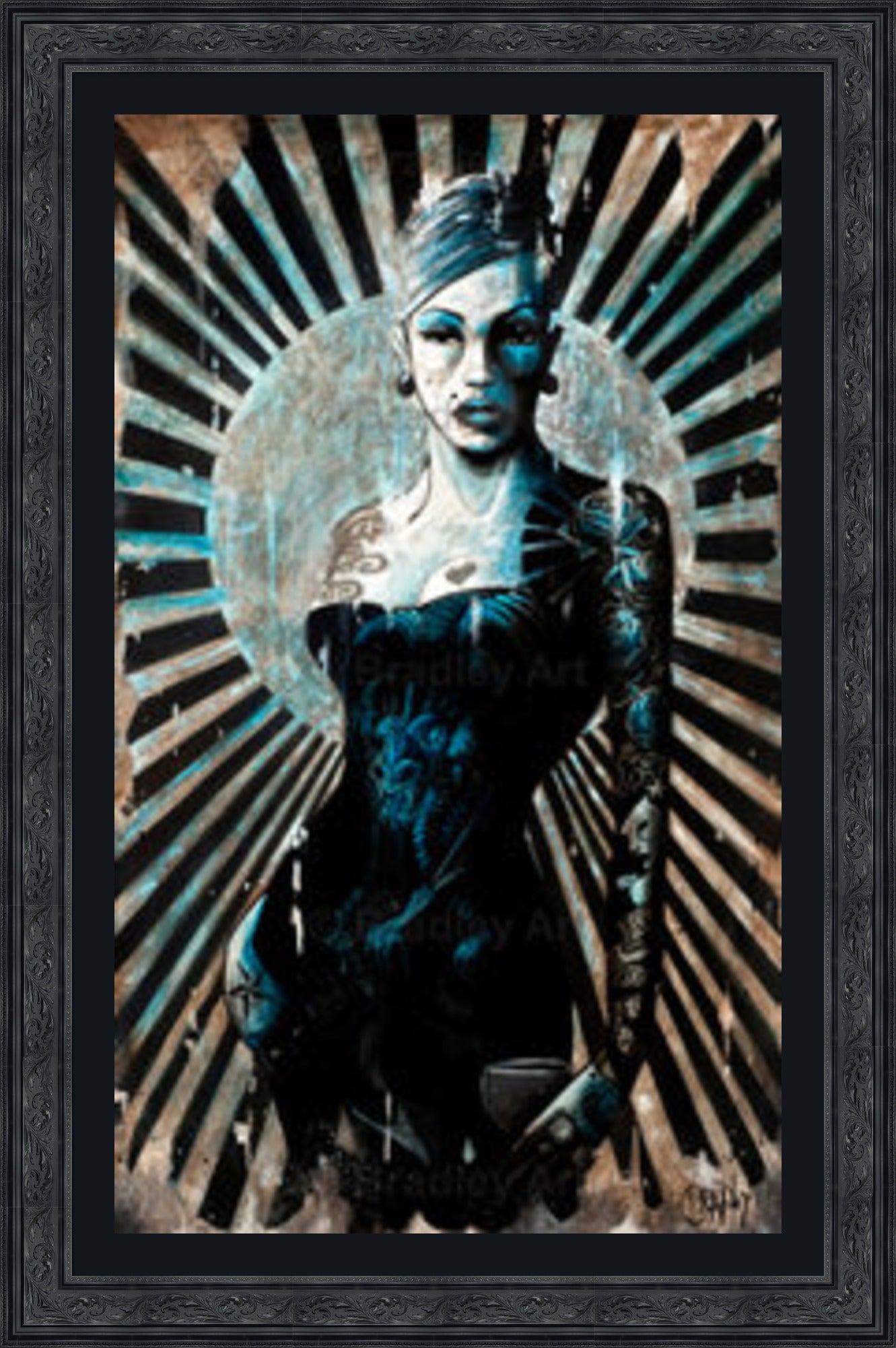 "La Femme Bleue" Canvas