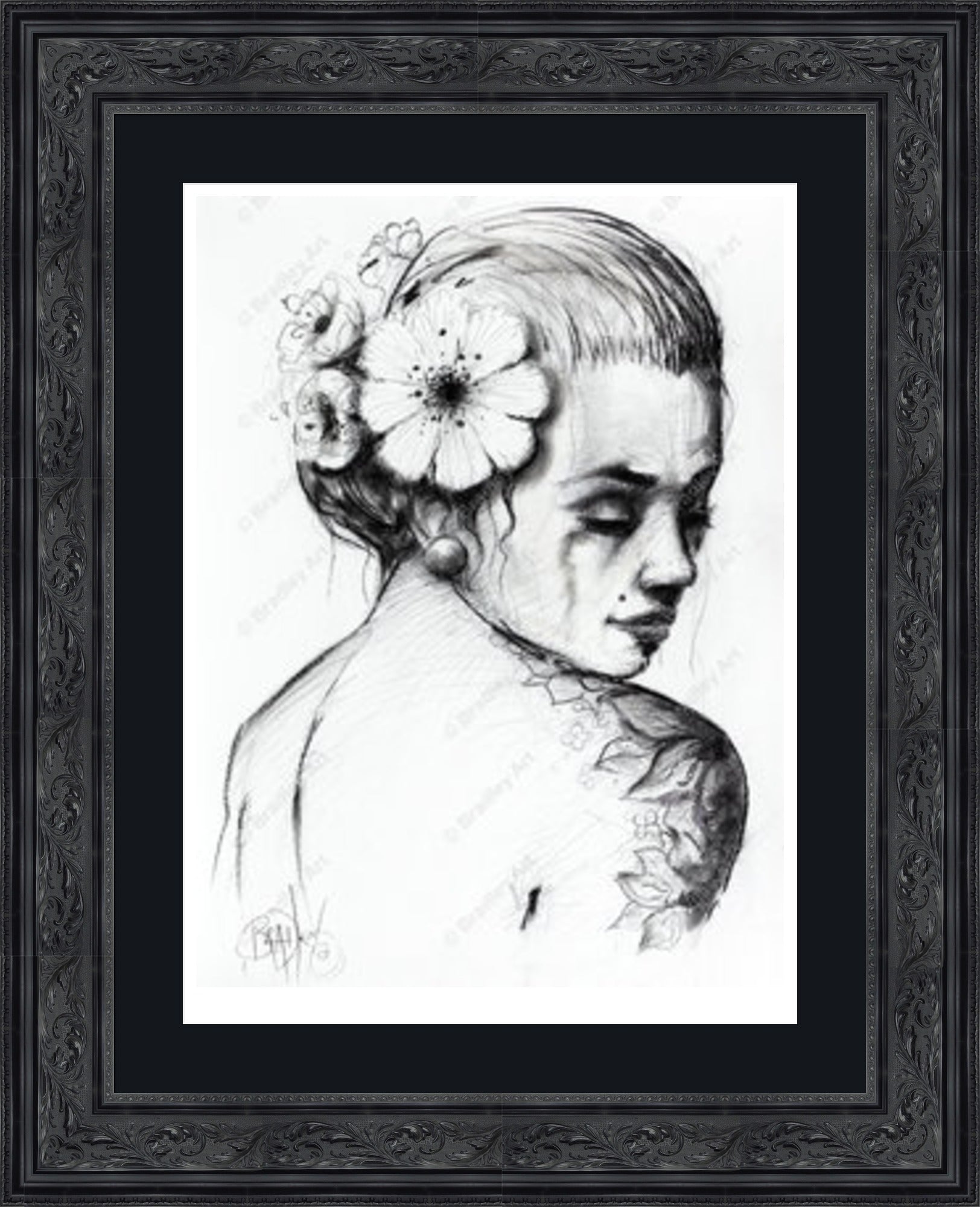 "Study I" (B&W) Print