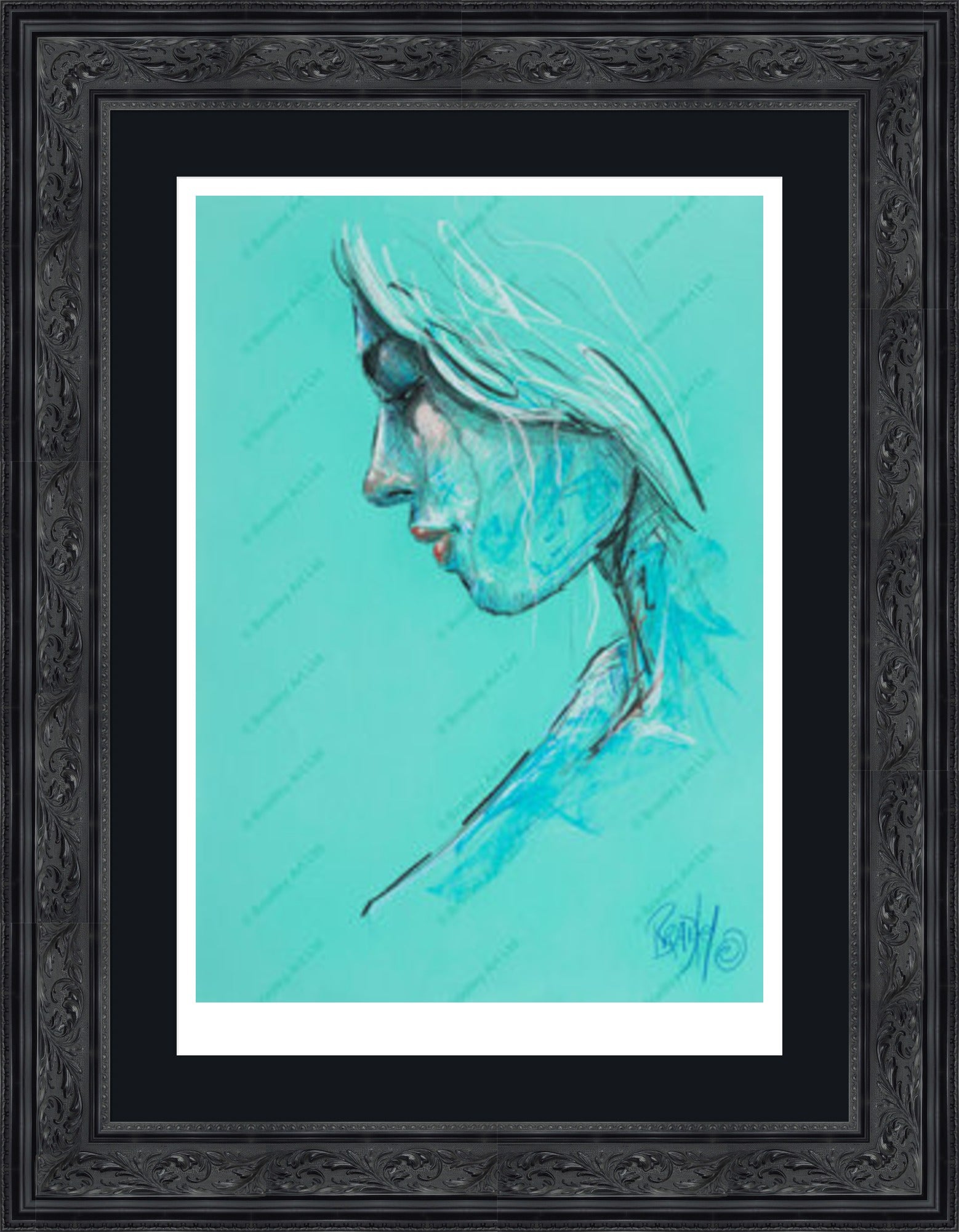 "Study III" (Green) Print