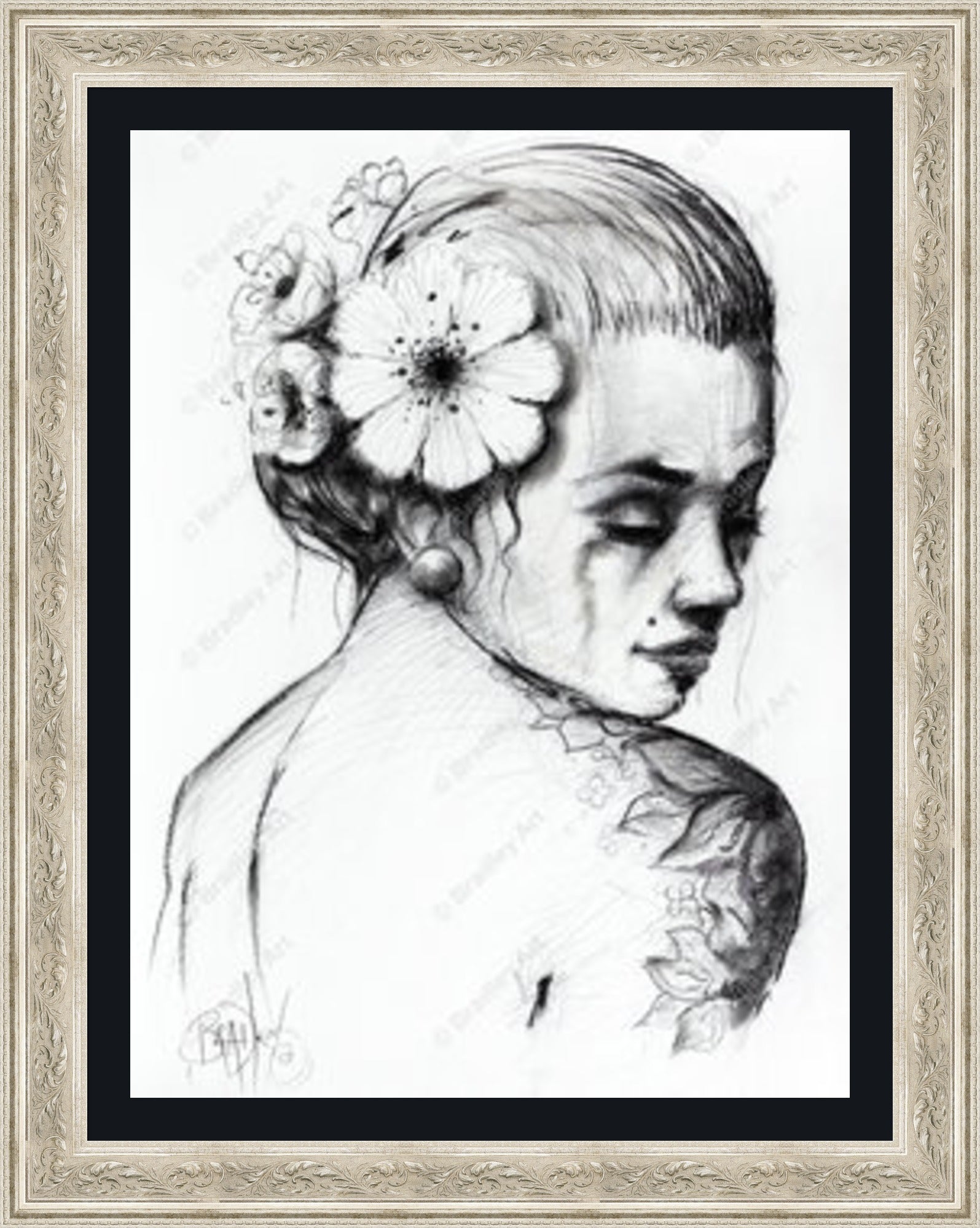 "Study I" (B&W) Canvas