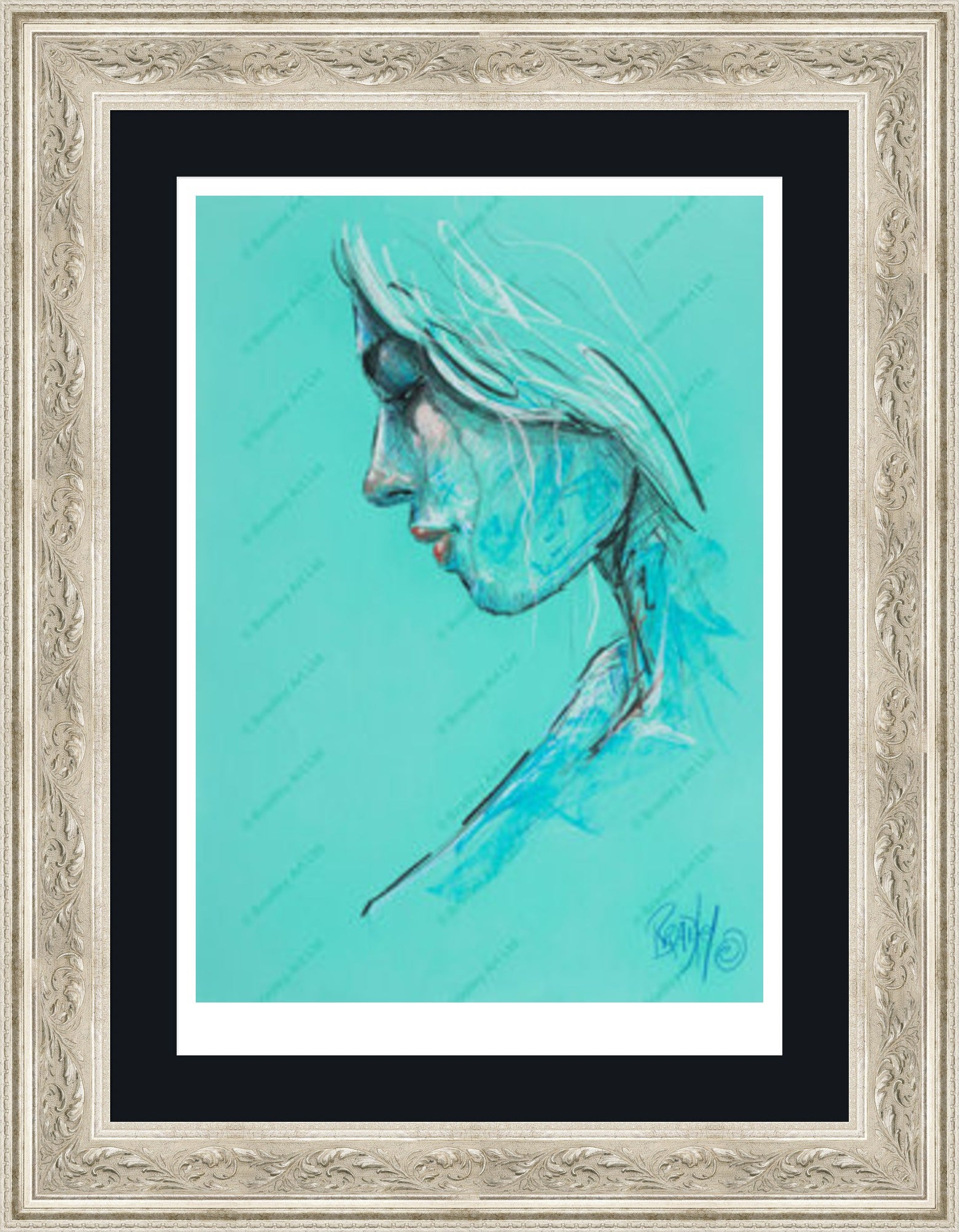 "Study III" (Green) Print